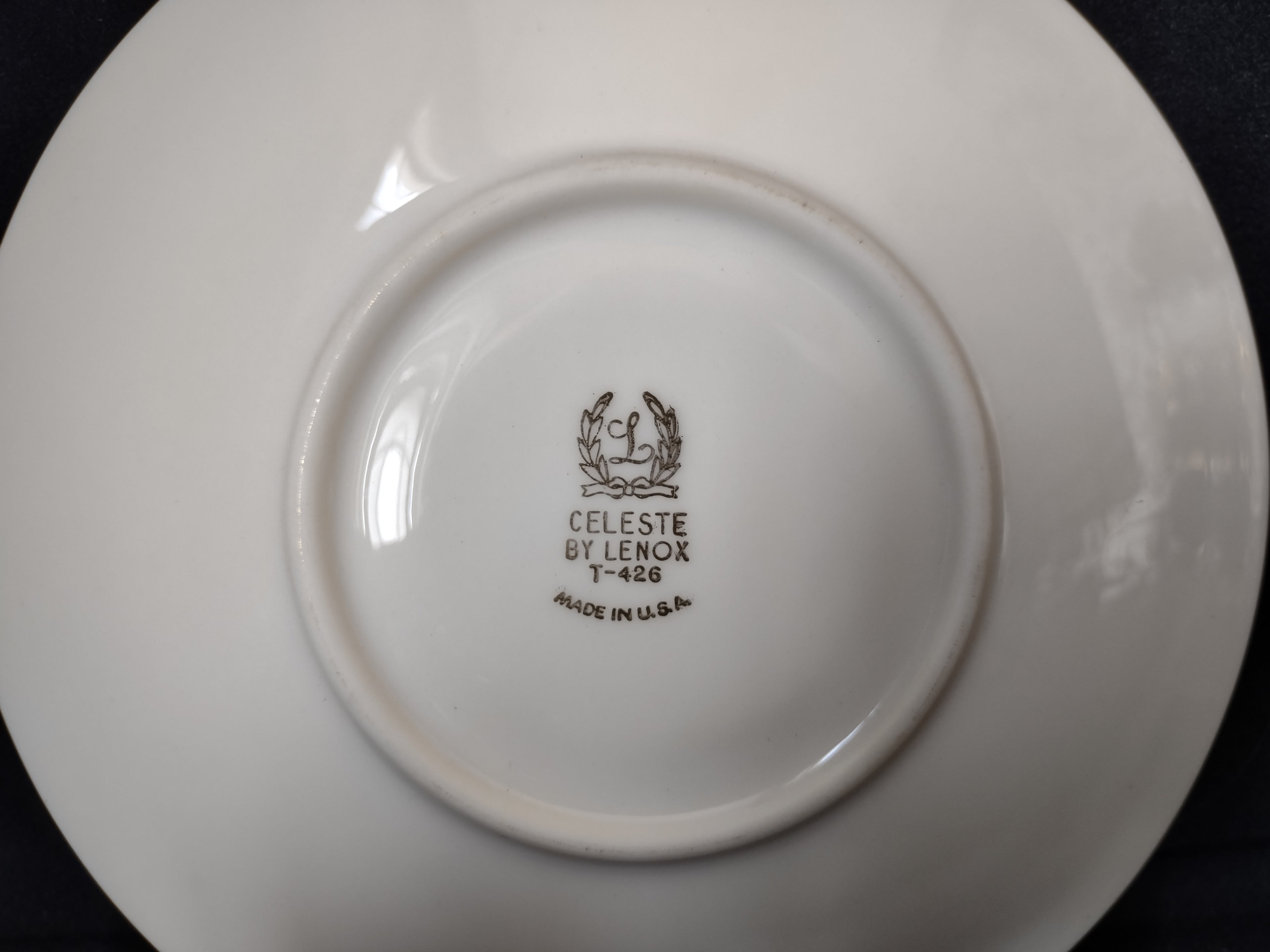 Vintage Lenox Celeste T-426 Saucer ONLY (lot 1898)