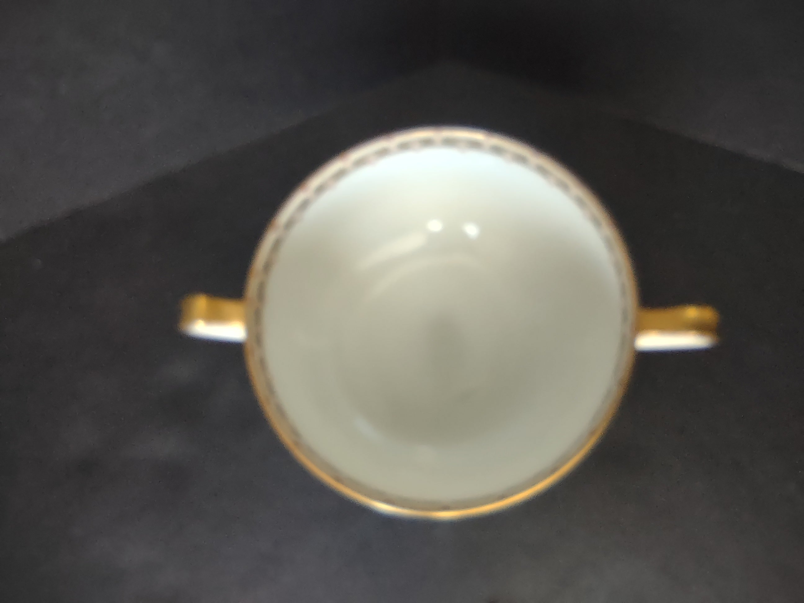 Haviland Limoges Bouillon Cup ONLY Albany Red (lot 1062)