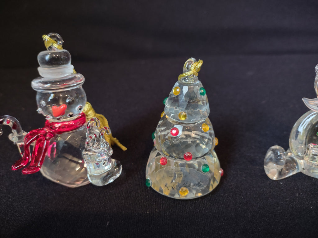 Lenox Christmas Cheer Crystalline Ornaments Set of 3 (lot 1632)