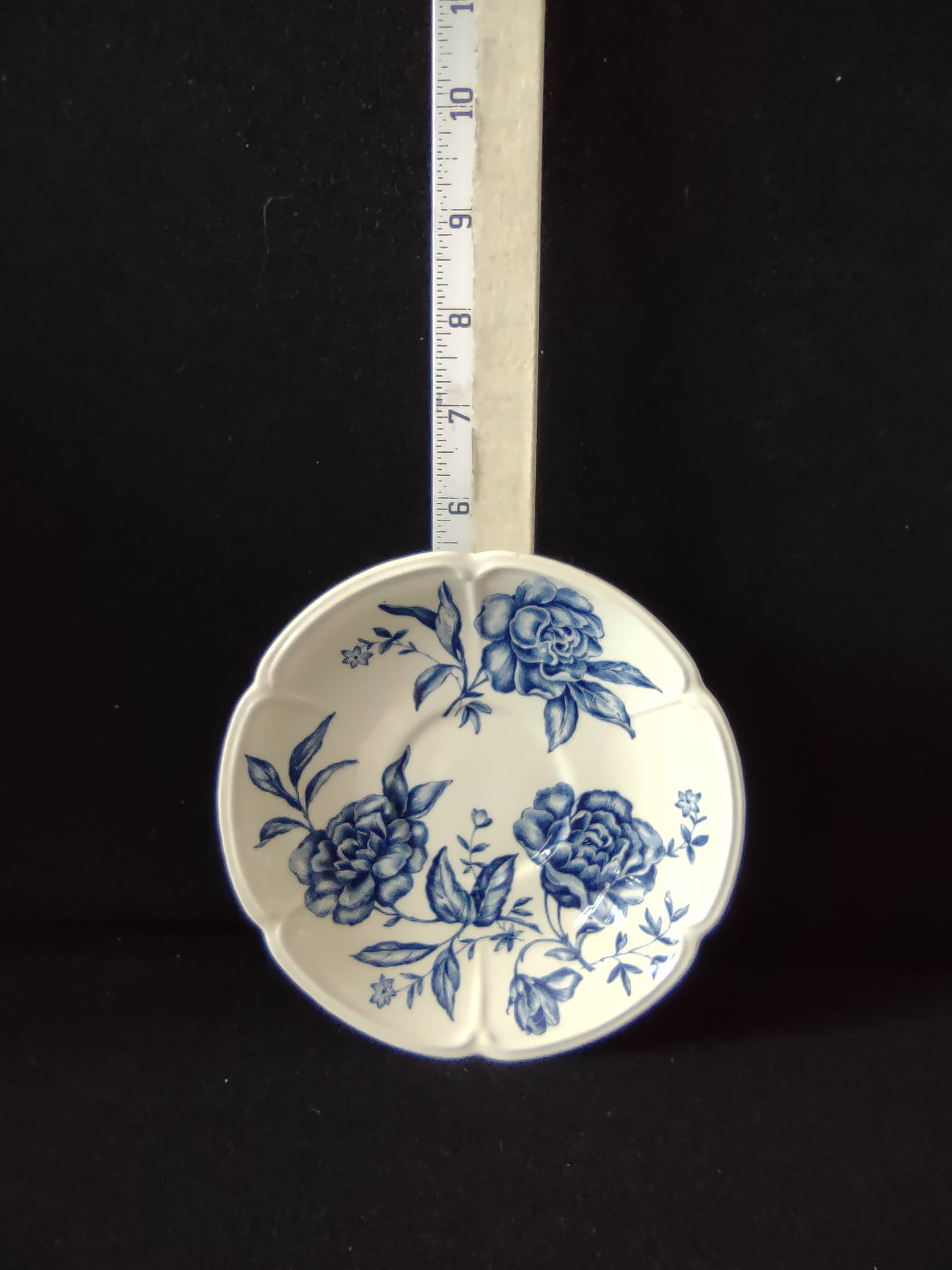 Vintage Johnson Bros Saucer Windsor Ware Warwick Blue White Set Of 3 (Lot 5659)