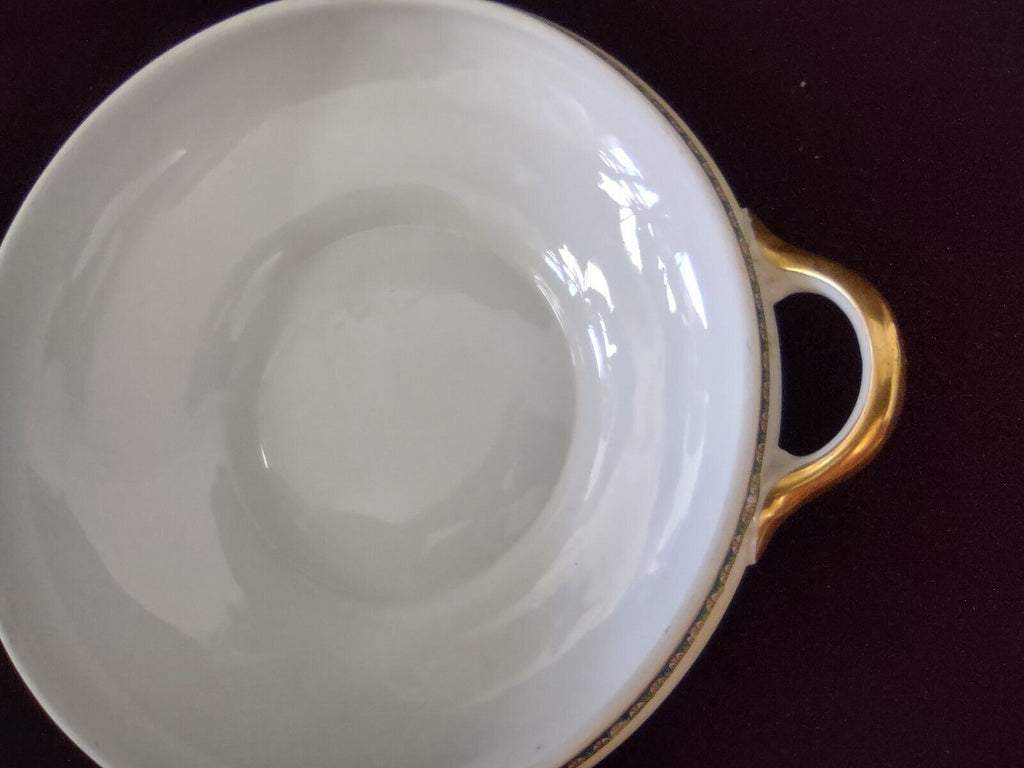 Noritake Laureate Round Covered Vegetable Soup Tureen Dish Gold Trim (lot 302)