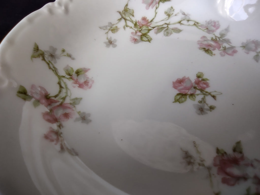 Haviland Limoges French Cottage Cranberry Sauce Small Bowl Pink 5" (lot 1119)