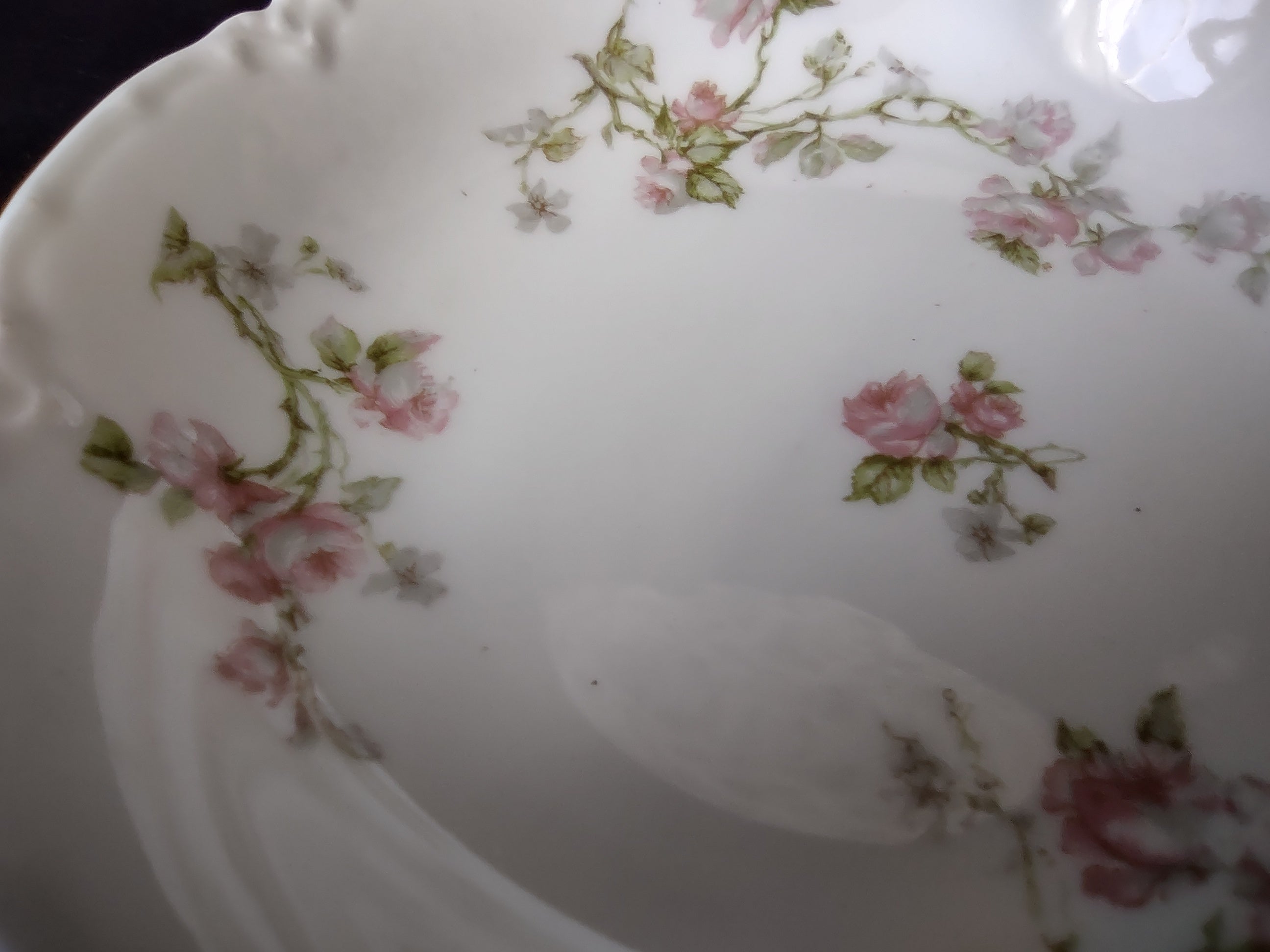 Haviland Limoges French Cottage Cranberry Sauce Small Bowl Pink 5" (lot 1119)