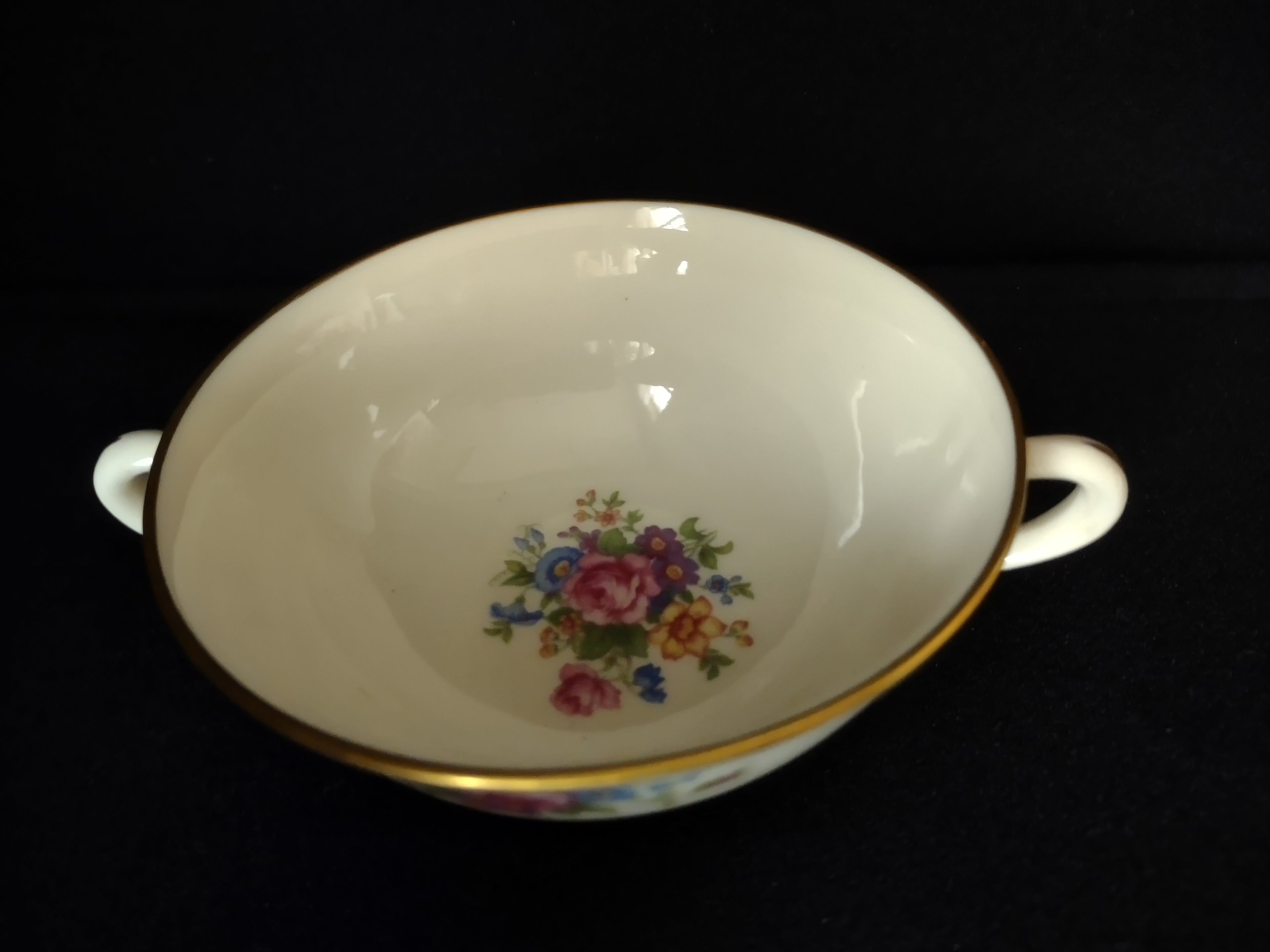 Vintage Lenox Rose Boullion Two-Handle Cup ONLY (lot 1826)