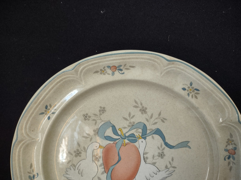 Marmalade Round Serving Plate Platter 12" Geese Apple Duck Ribbon (lot 2796c)