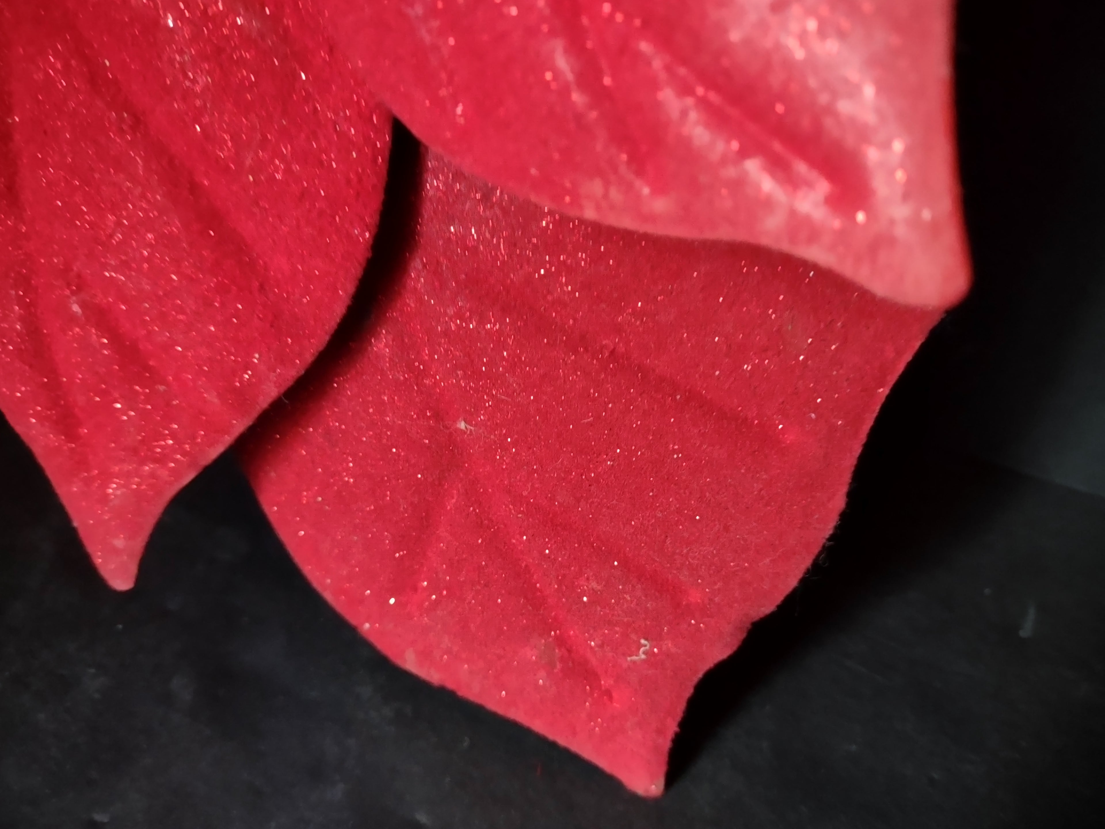 Christmas 13" Metal Poinsettia Flower (lot 3406)