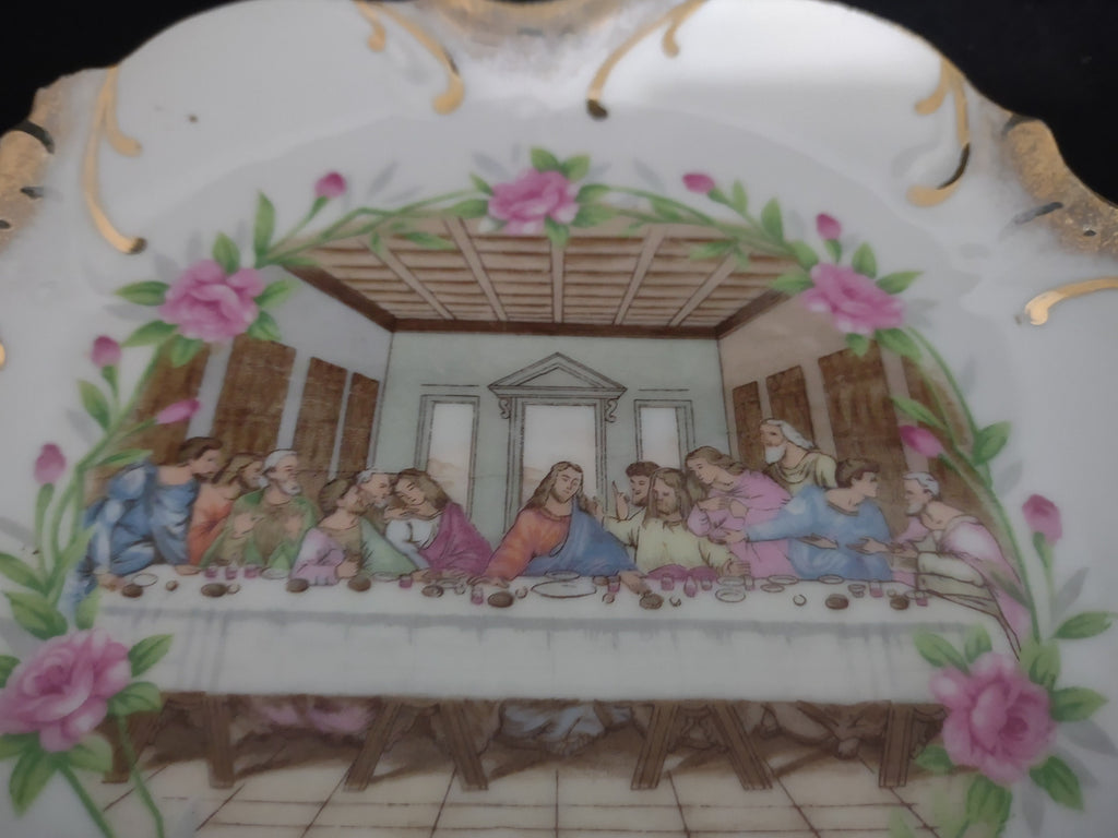 Collectible Plate Christian Last Supper Made in Japan for Decorative Use Only 8" # 129