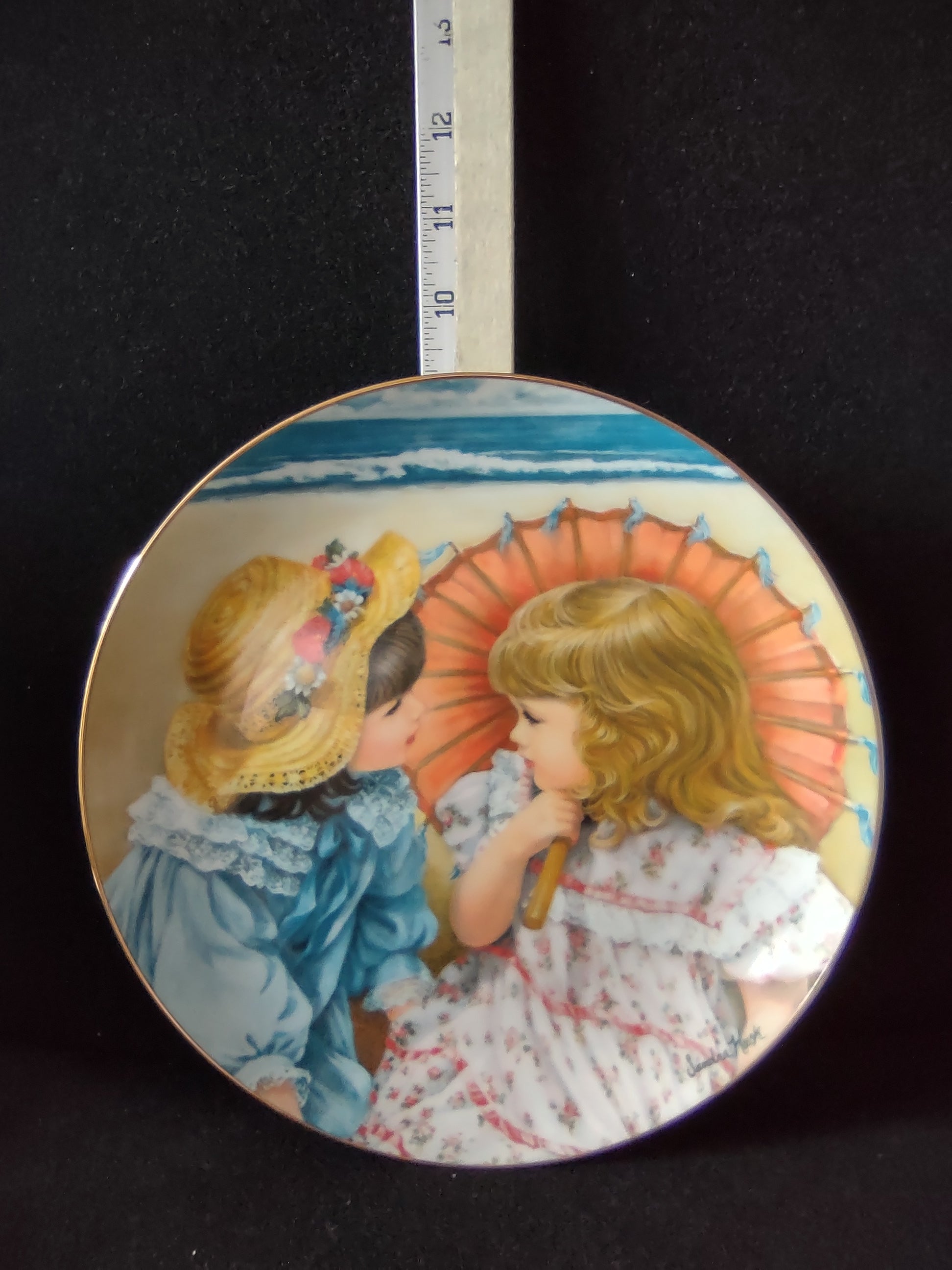 Vintage A Childhood Almanac Collector Plate 6th Issue Summer Secrets (Lot 5192)