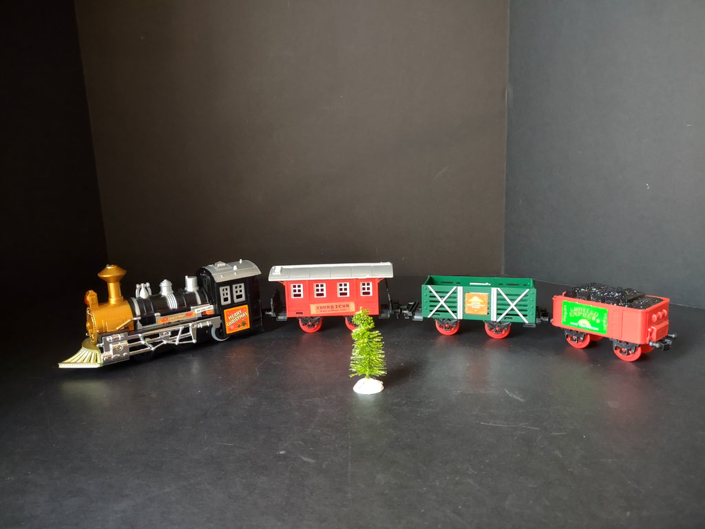 Christmas 3 Wagon Train Round Track (lot 1377)