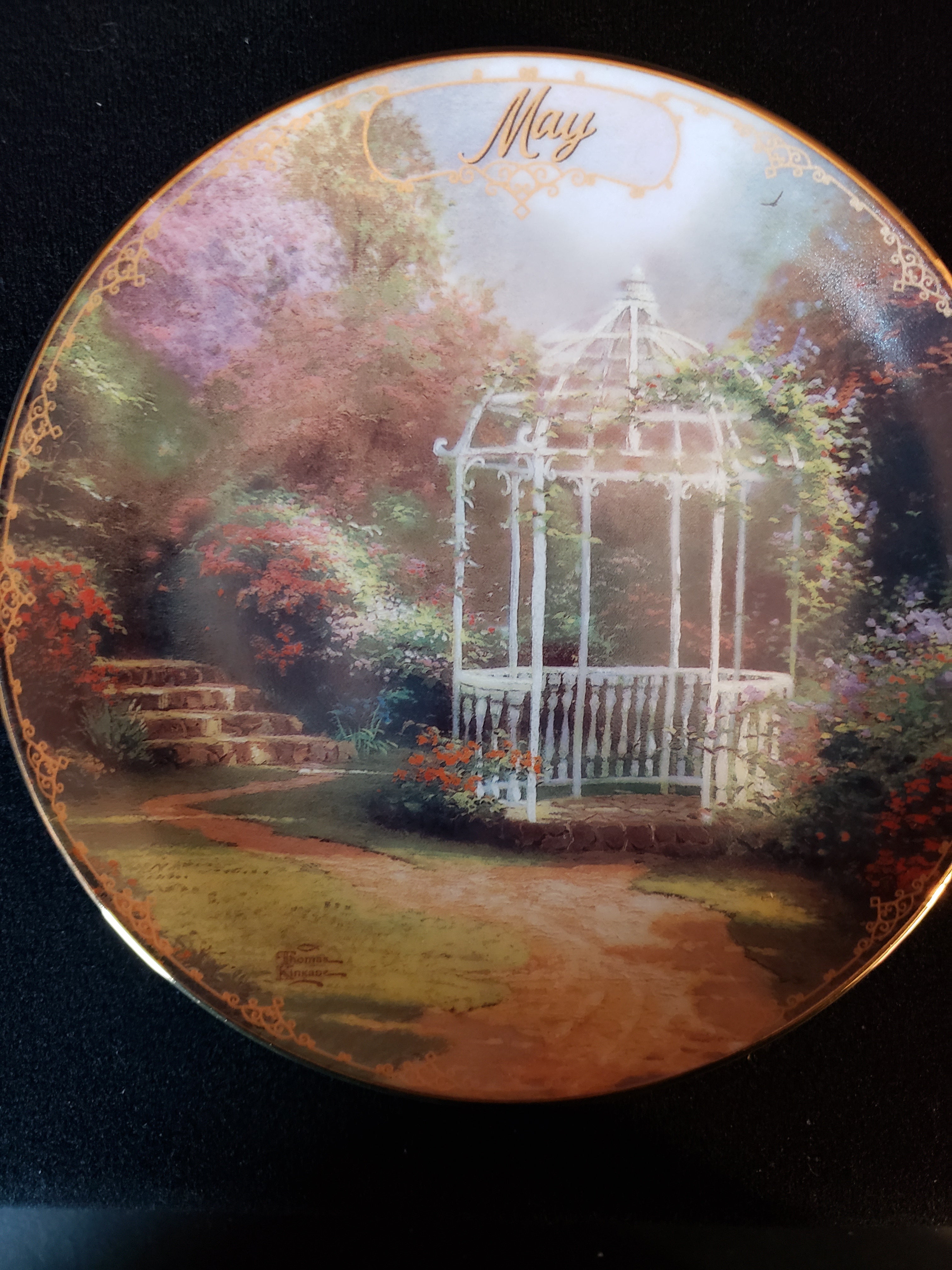 Thomas Kinkade Plate Simpler Times Bradford Exchange