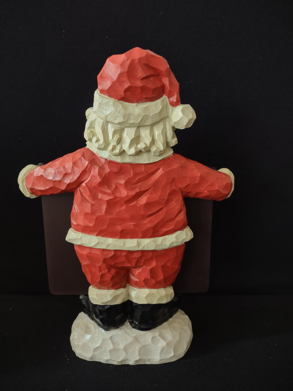 Vintage Christmas Santa Claus 6 1/2 x 5" Chalkboard Holder (Lot 3671)