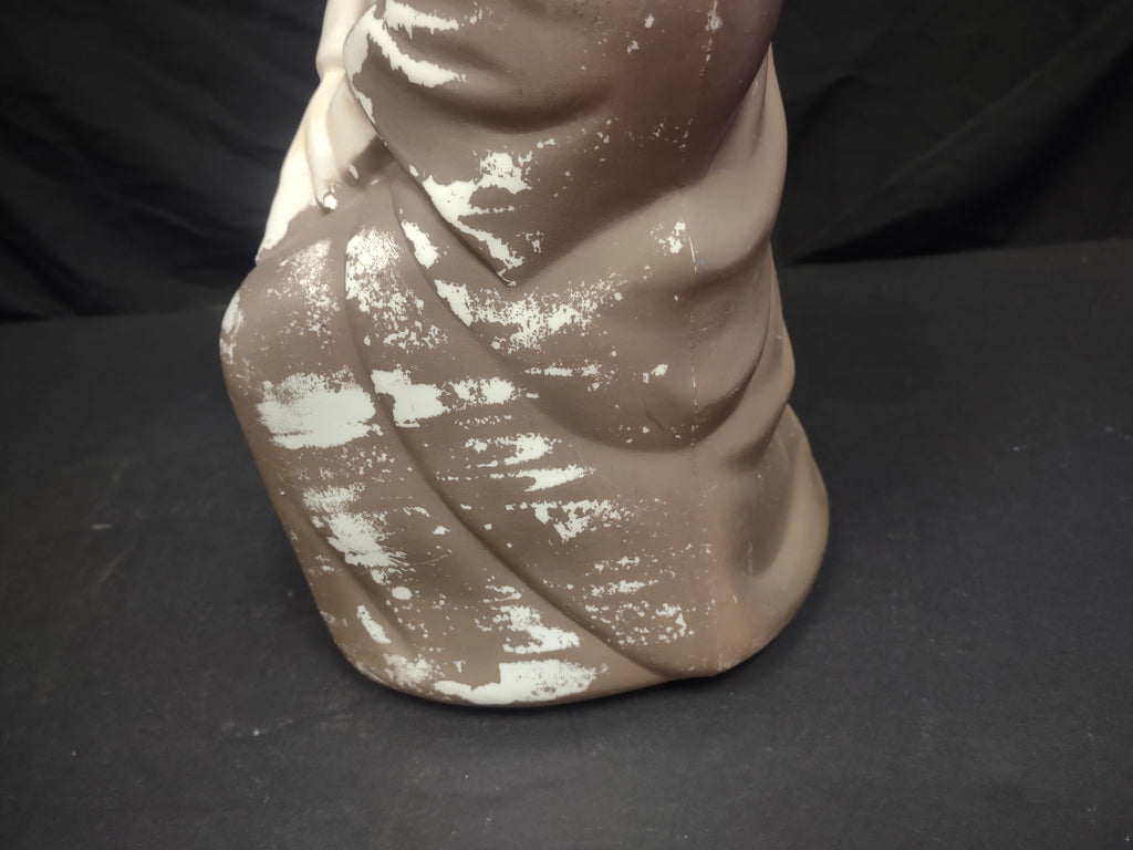 Vintage Blow Mold Christmas Nativity Brown NO LIGHT Joseph 18" (lot 2276)
