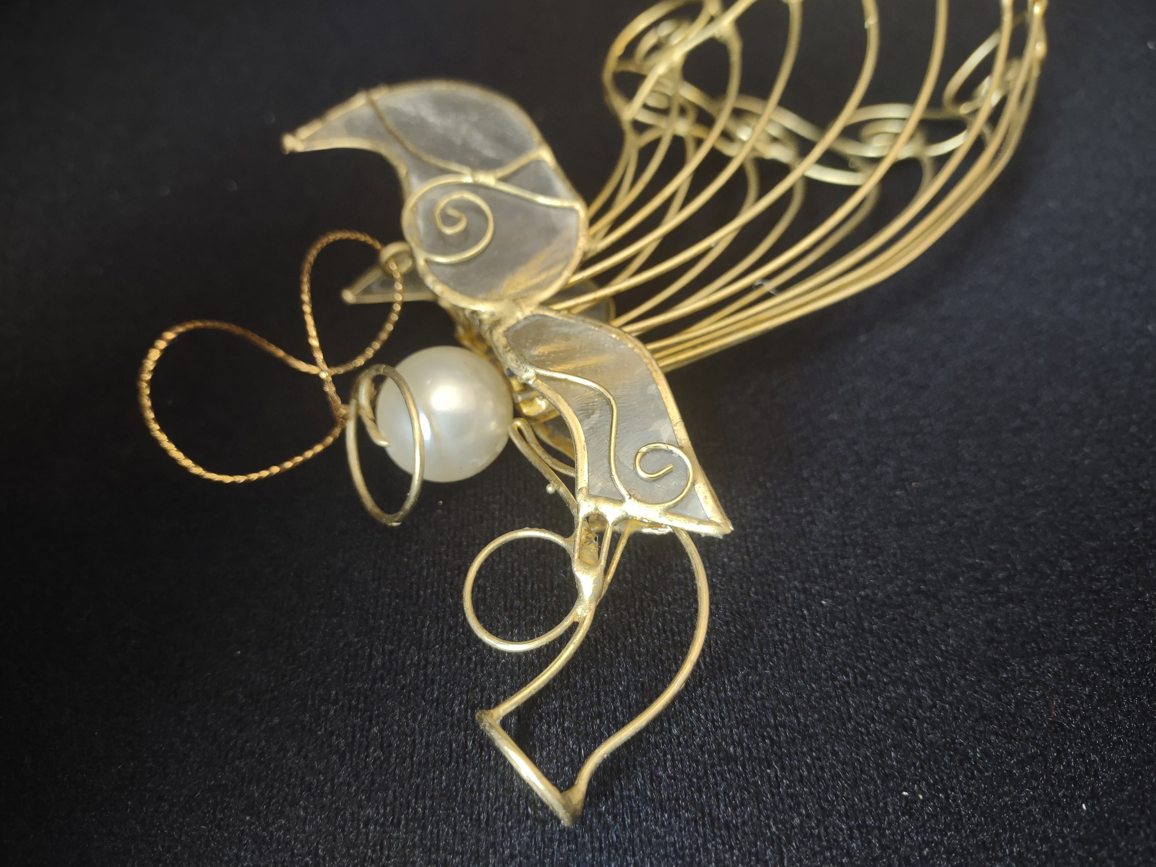 Set of 6 Wire Angels Christmas Ornament (lot 1757)