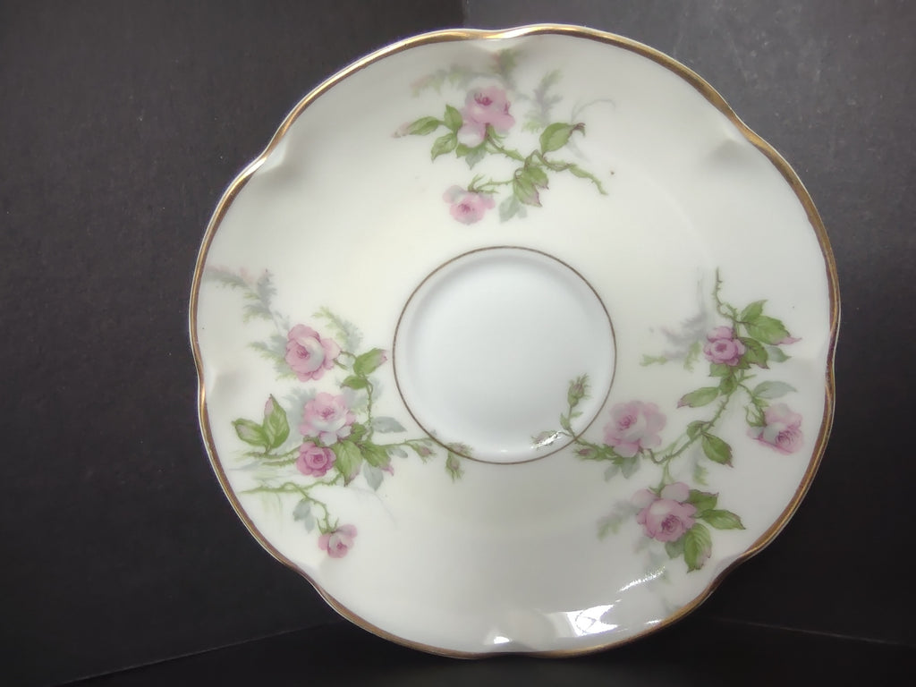 Vintage French Chic Haviland Limoges White Jewel Saucer 5-3/4" Floral (lot 807)