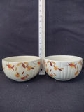 Vintage Halls Superior Autumn Jewel Tea Leaf Mixing Bowls X 2 (lot 2887)