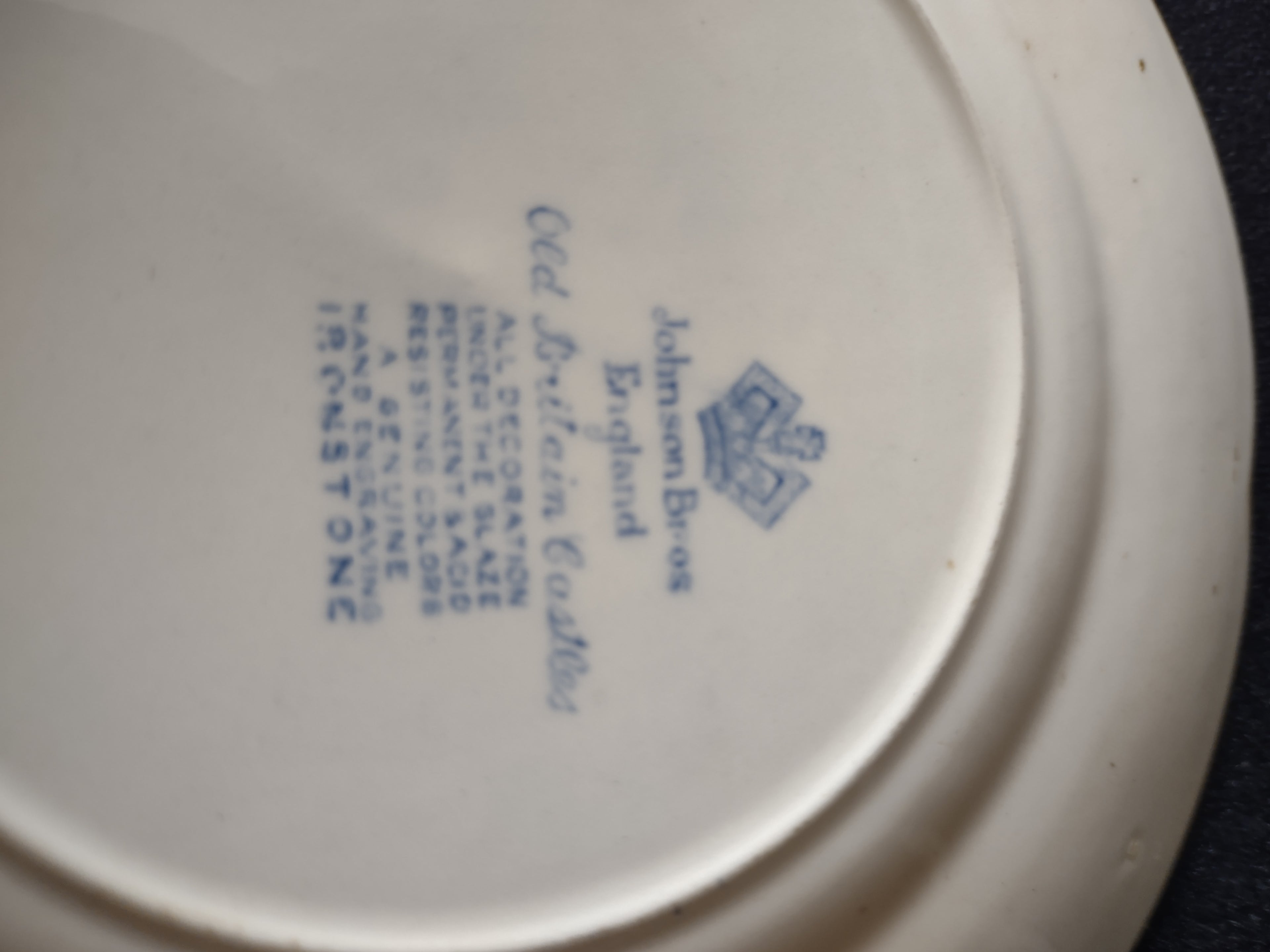 Vintage Johnson Brothers Bread Butter Plate Ironstone Britain Castles (Lot 5591)