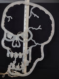 Halloween Lighted Skull Window Wall Decoration REPAIRED (Lot 4367)