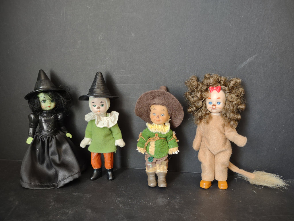 Wizard of Oz Dolls Witch Lion Straw Man Scarecrow Alexander Mattel (lot 3050c)
