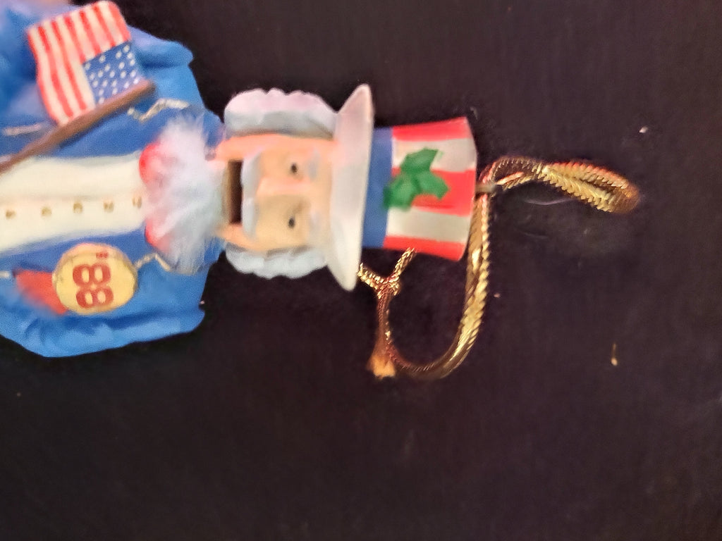 Vintage Christmas Hallmark 1988 Uncle Sam Nutcracker Ornament (Lot 4637)