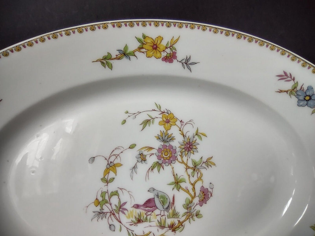 Haviland Limoges Old Abbey Rouen Spray Pheasant Serving Platter 13-1/2" (lot 347