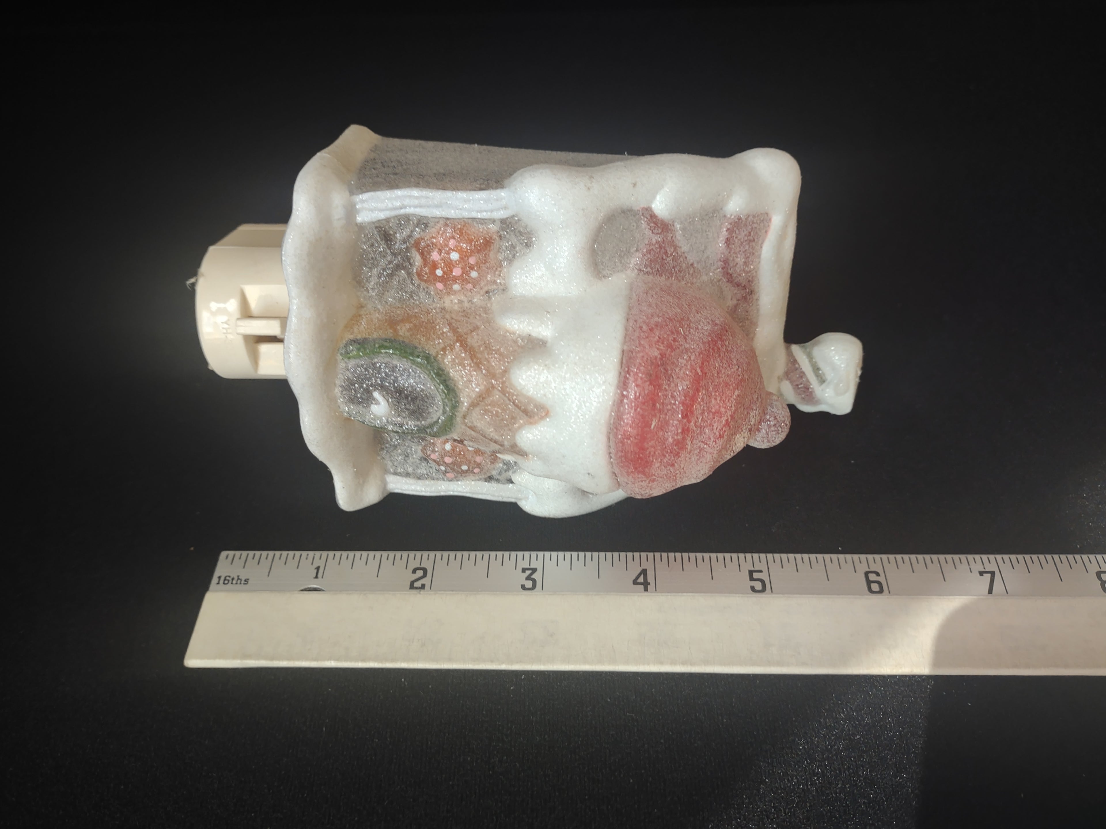 Christmas Night Light Frosted Ice Cream Cone (lot 1704)