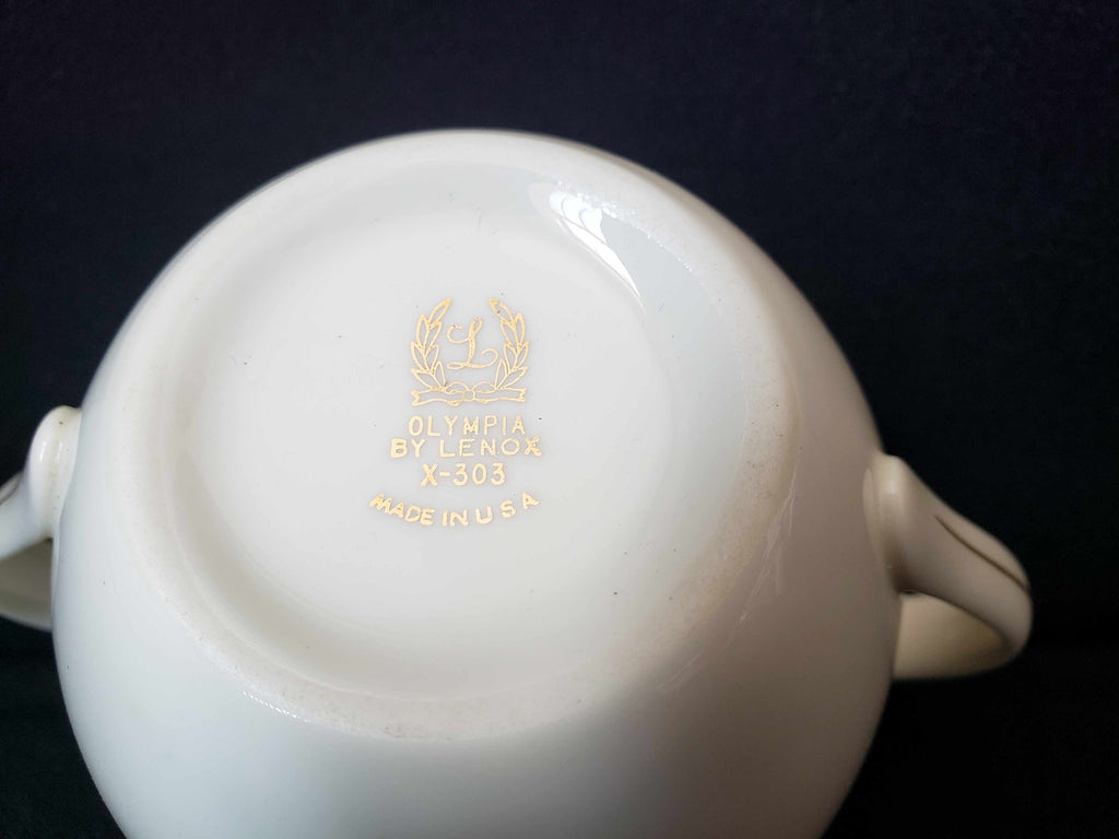 Vintage Lenox Olympia X-303 Sugar Bowl NO LID (lot 1951)