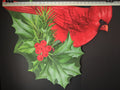 Christmas Cardinal Shape Red Doormat Floormat 29"x25" Decorative (lot 2722j)