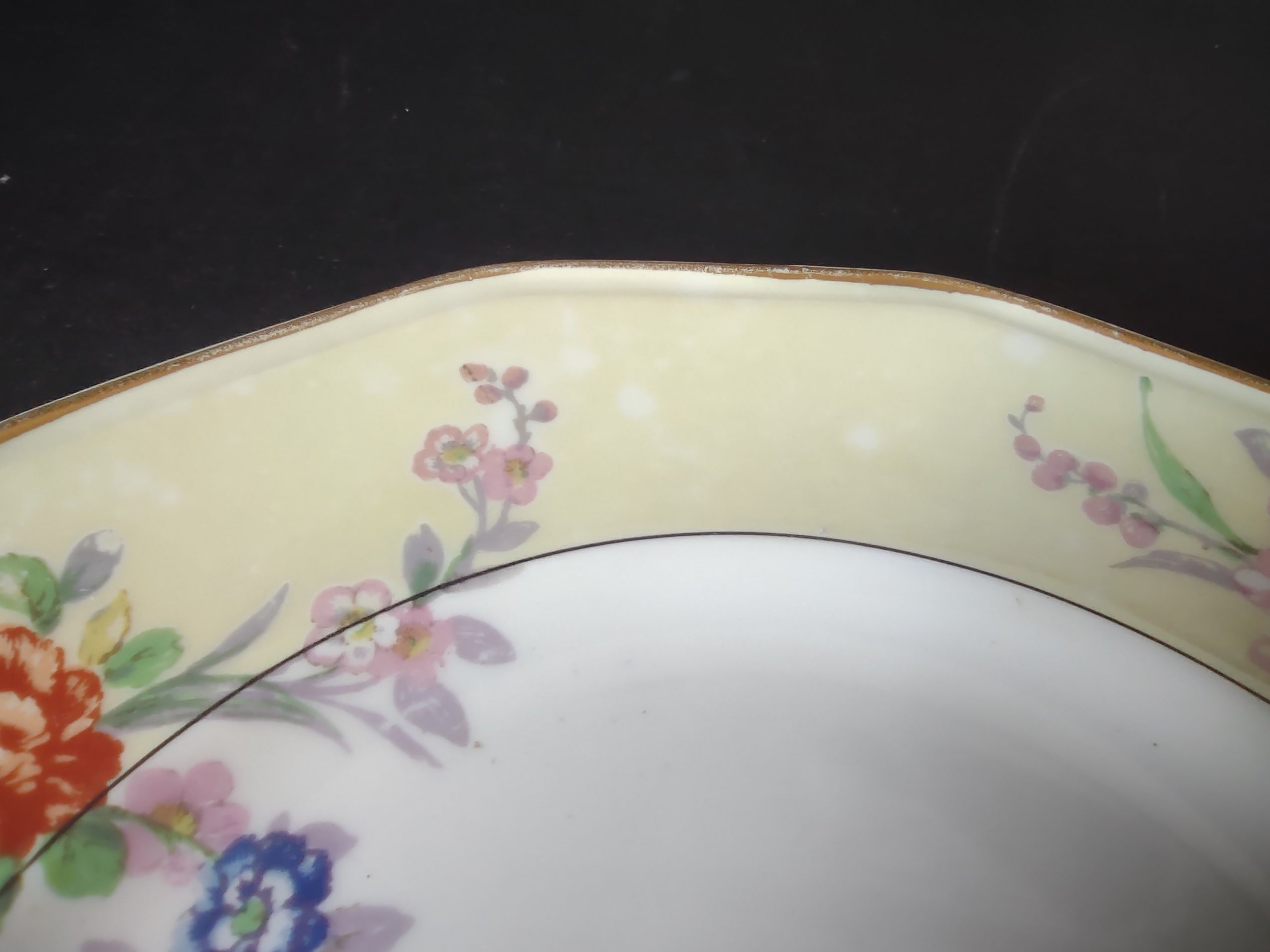 Haviland Limoges 8 x Dessert Salad Yellow Jewel Plate (lot 831)