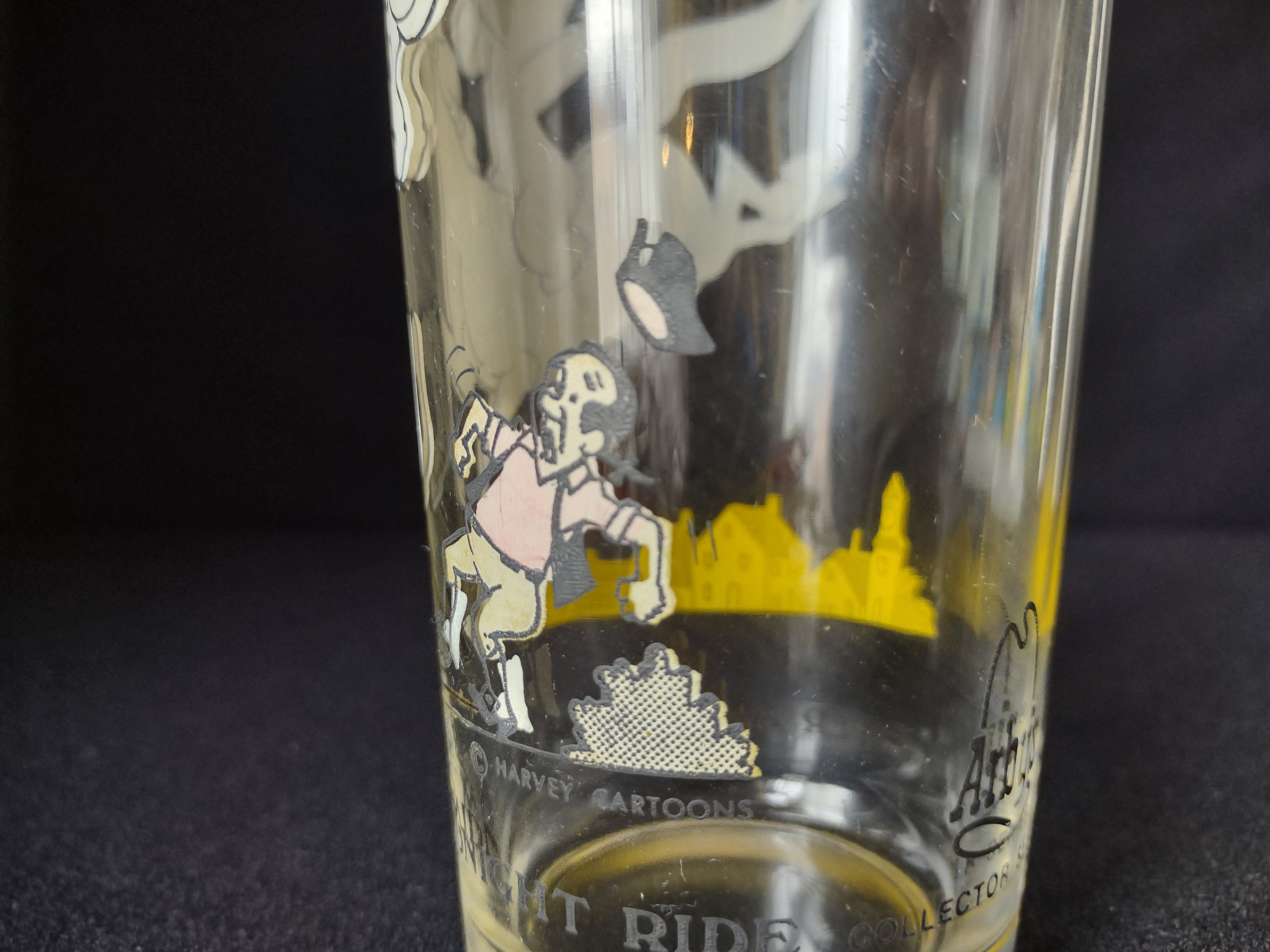 Drinking Glass Casper and Nightmare's Midnight Ride Arbys (lot 1540)