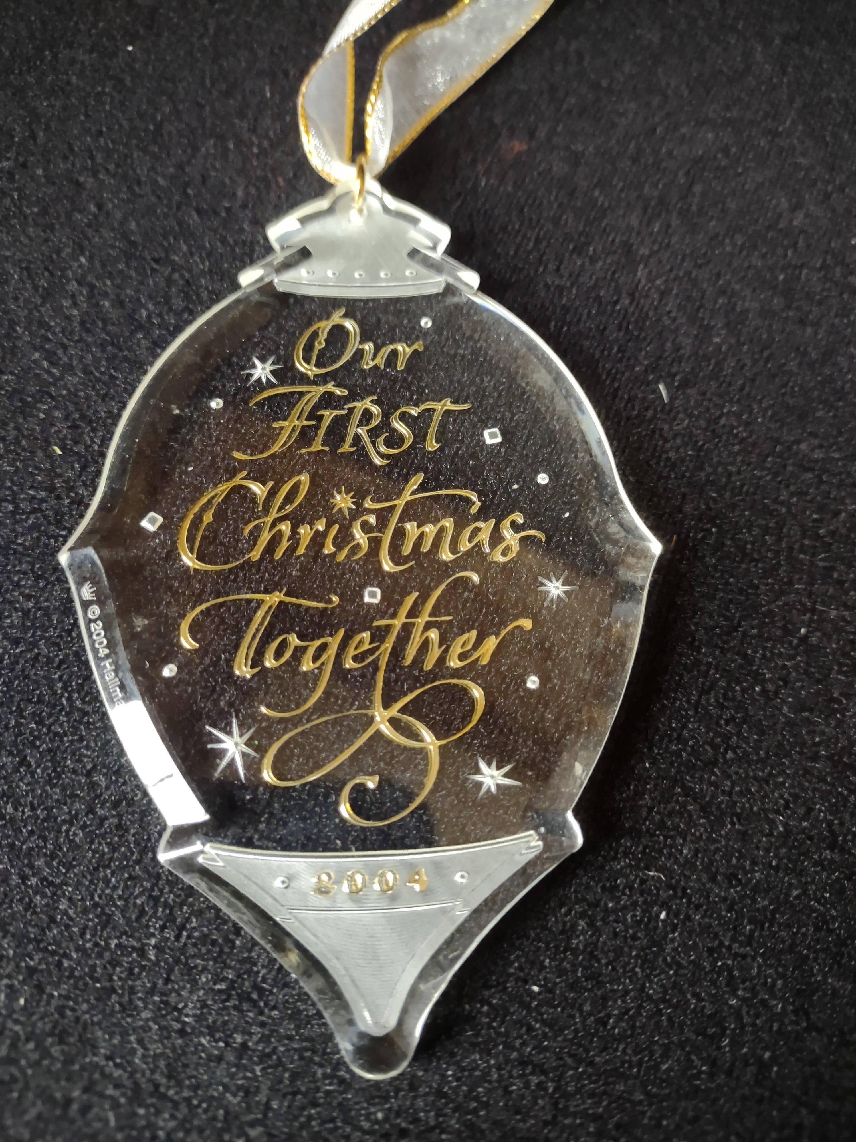 Hallmark Christmas Keepsake Ornament Our First Christmas Together 2004 (lot 1600