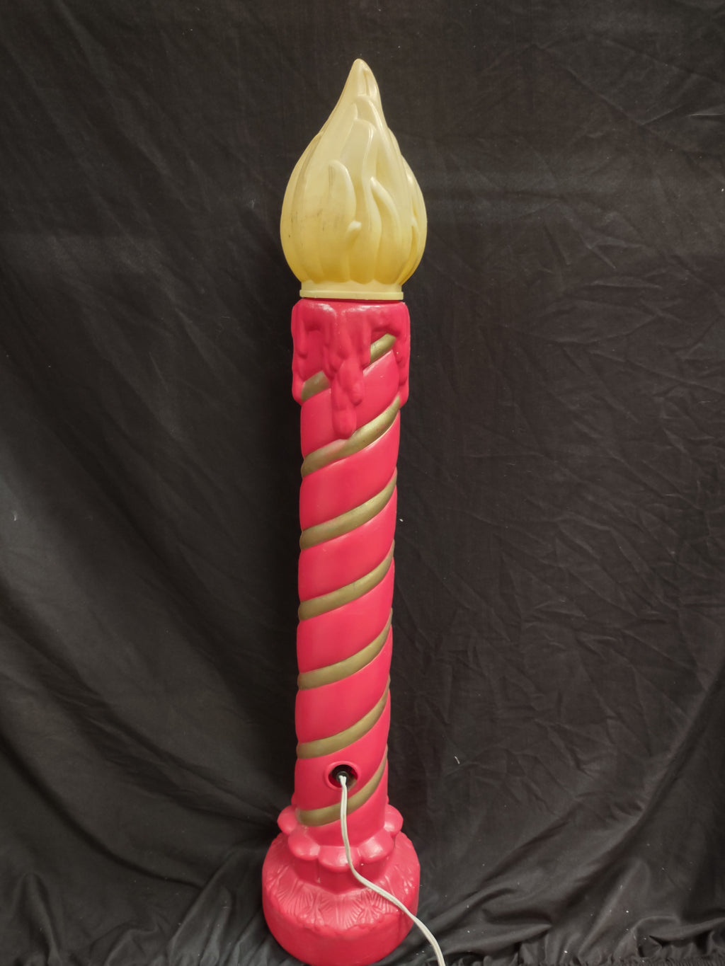 Vintage Christmas Blow Mold Candle 37" (lot 2329)