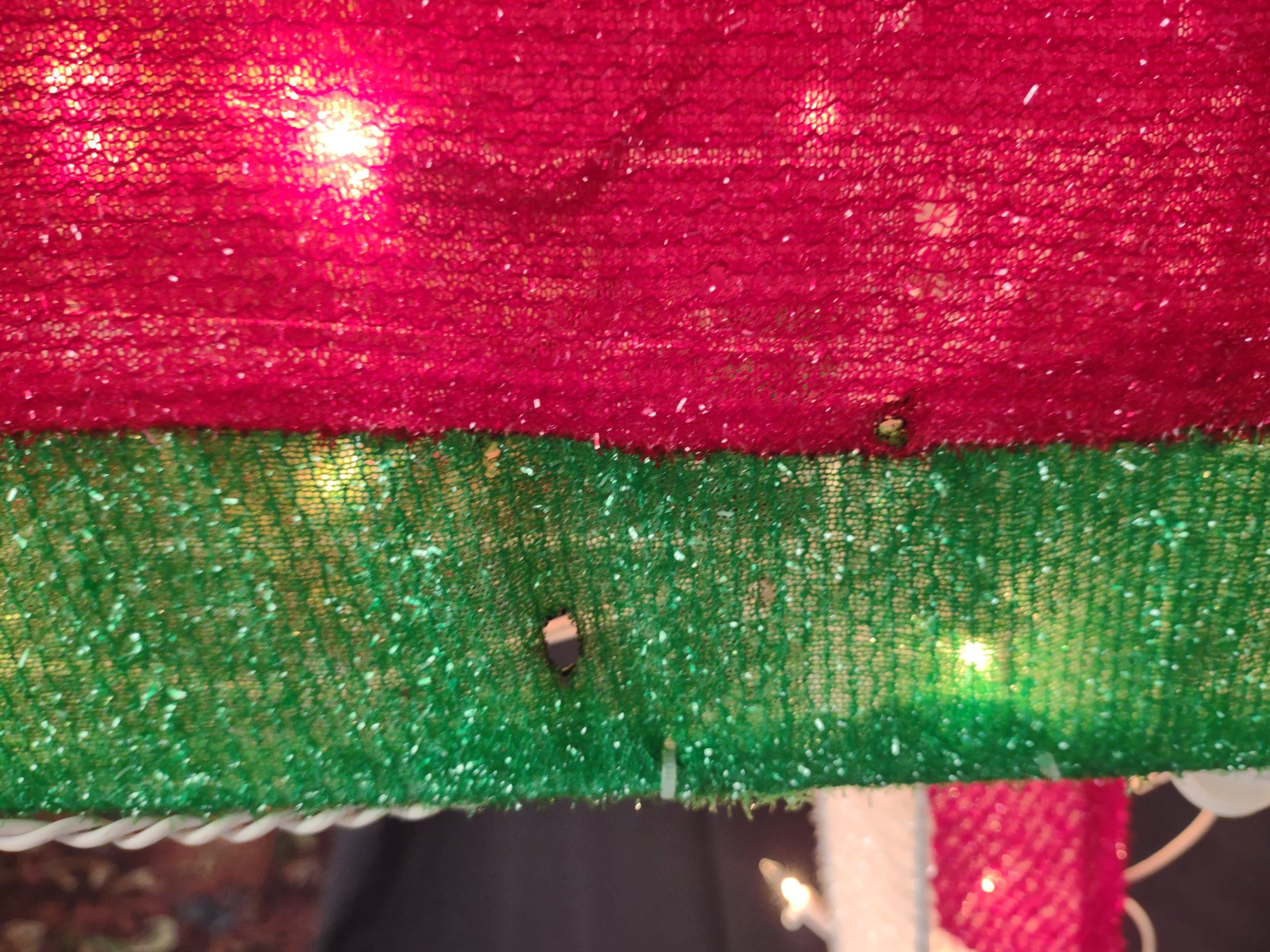 Christmas Vintage Santa Mail Box Tinsel 50" tall Moving Animated (lot 4843)