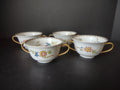 B. Altman Limoges Old Abbey Rouen Spray Pheasant 4 x Bouillon Cup ONLY (lot 815)