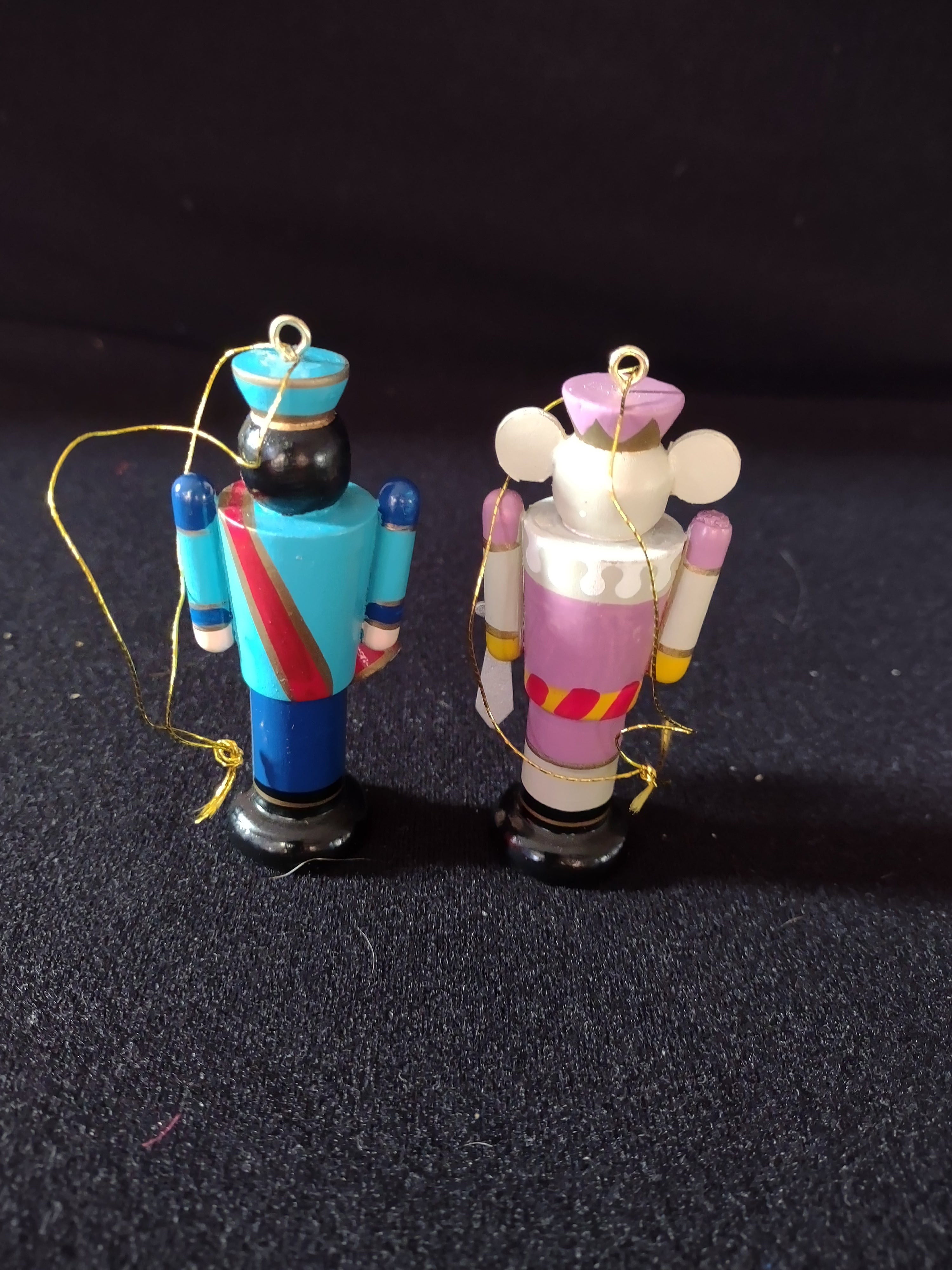 Vintage Avon Nutcracker Christmas Ornaments Soldier Mouse King (Lot 4807)