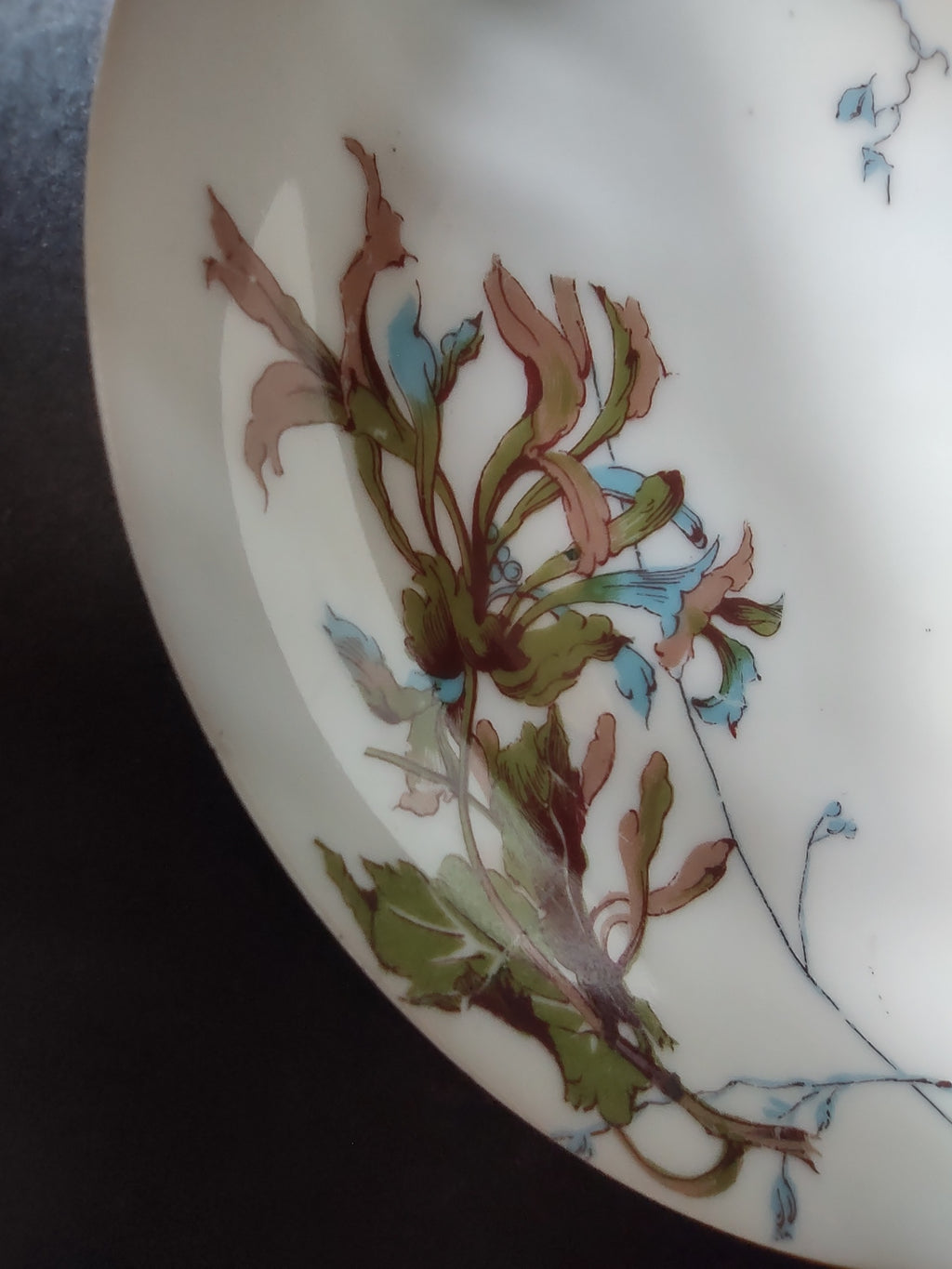 Depose Haviland Limoges Pink Brown Cornflower 2 x Small Bowl (lot 967)