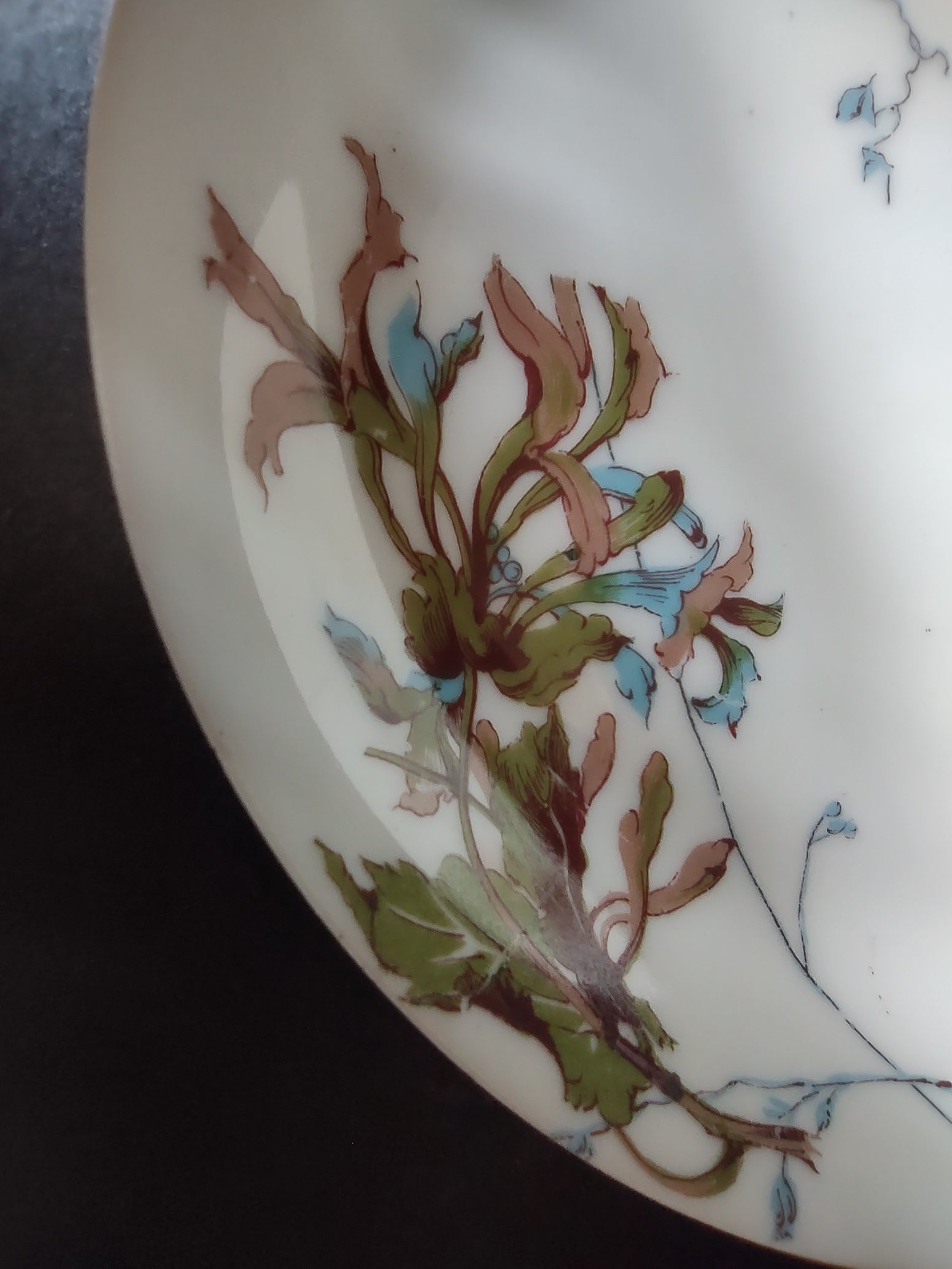 Depose Haviland Limoges Pink Brown Cornflower 2 x Small Bowl (lot 967)