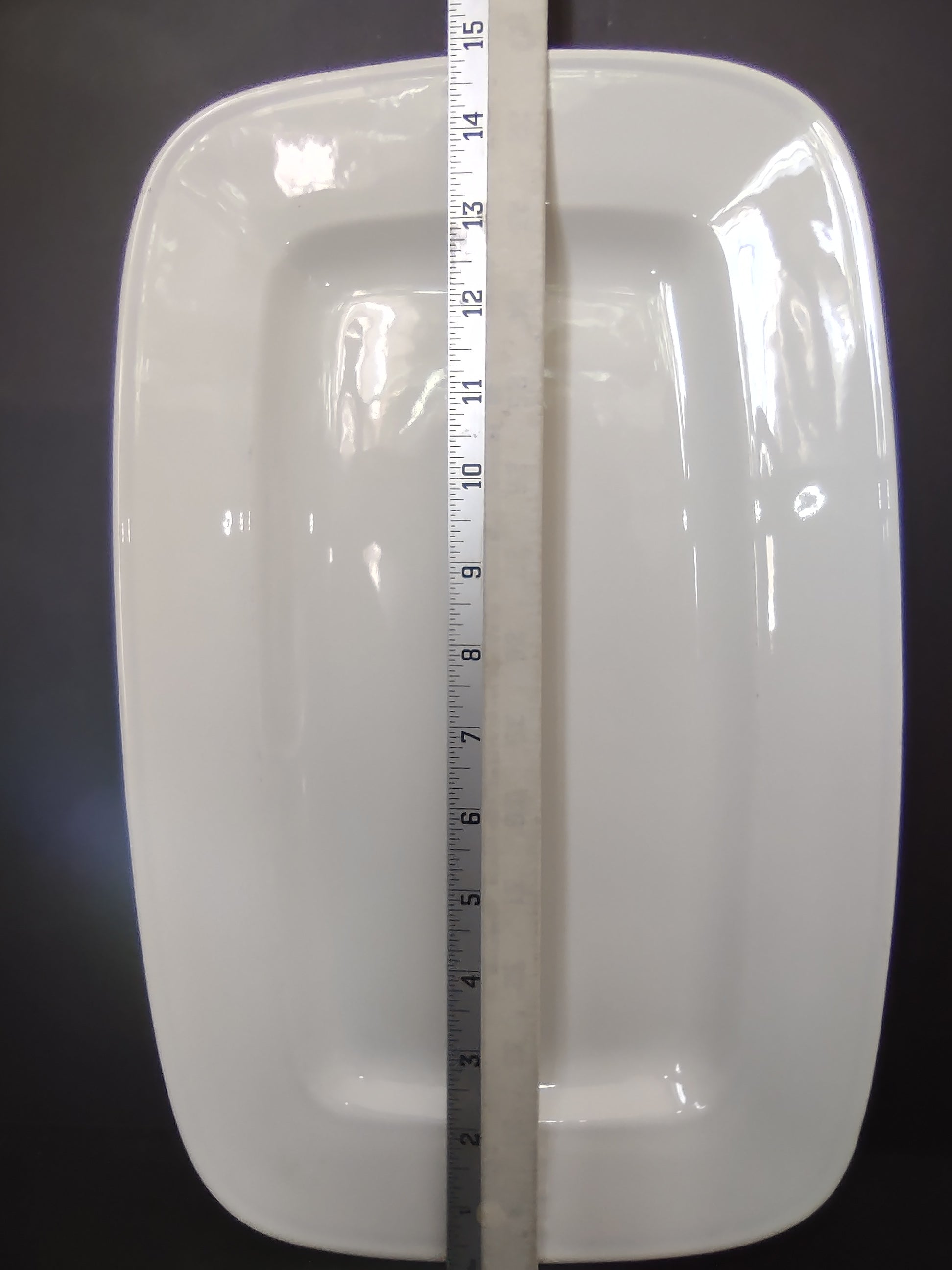Metlox Jamestown Provincial Poppytrail Rivets Border White Serving Tray lot 2610