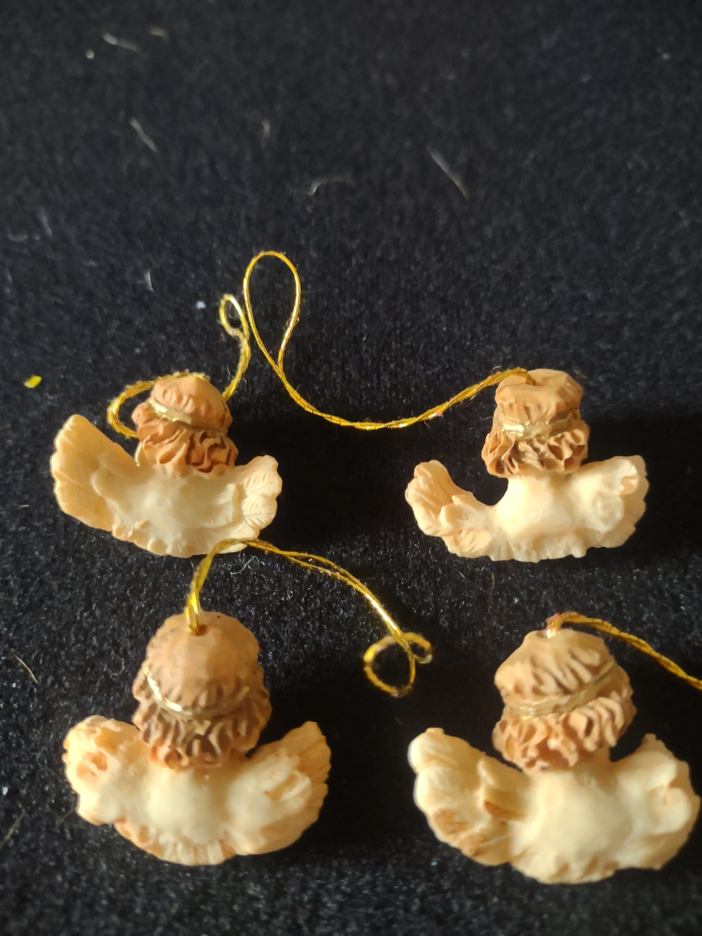 Christmas Holiday Miniature 1" Angel Head Wings Ornaments x 36 (Lot 4533)