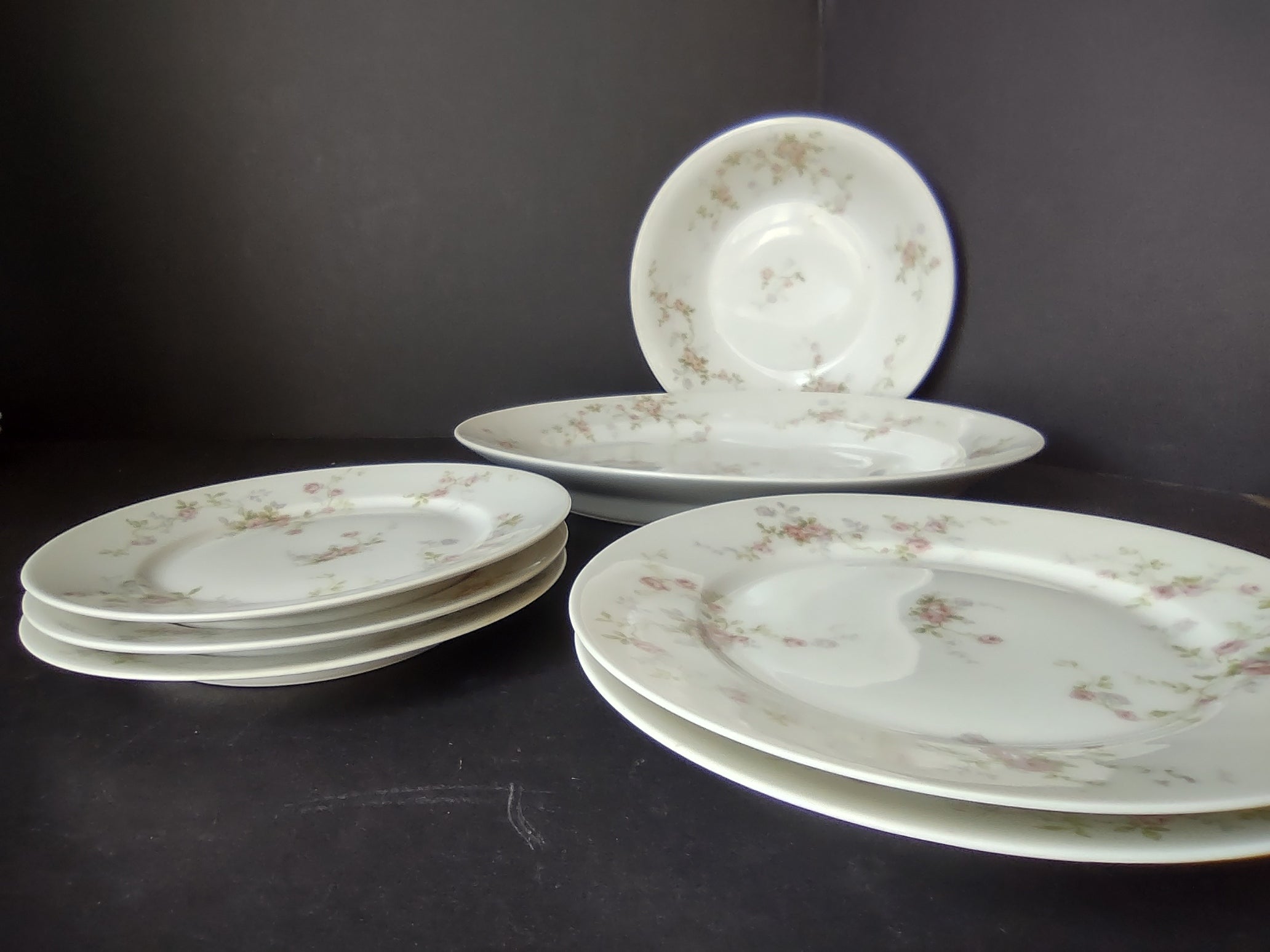 Vintage Haviland Limoges Set Serving Platter French Chic Floral Plate (lot 918)