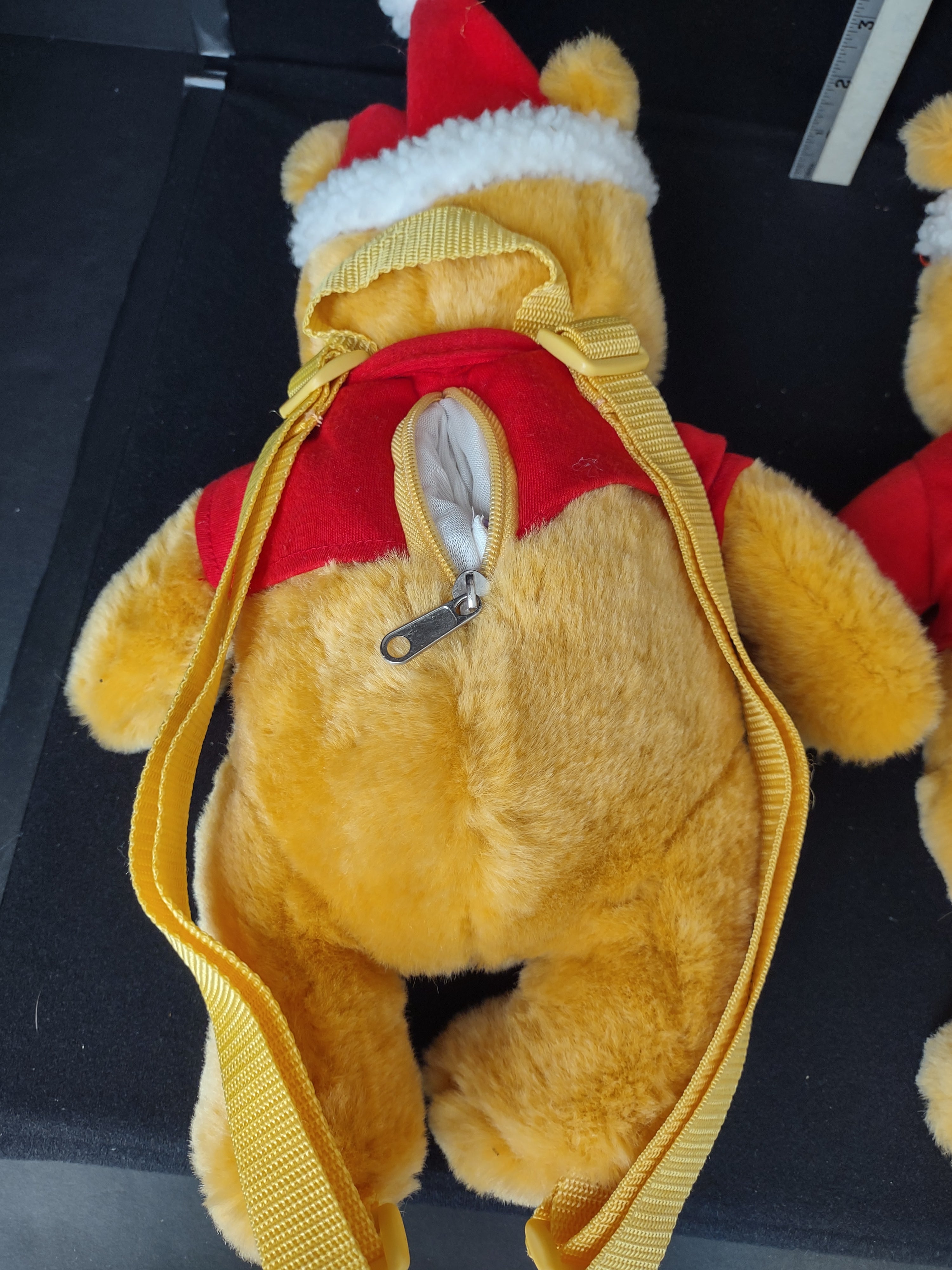 Christmas Disney Pooh Bear Toy with straps set of 2 (lot 2360)