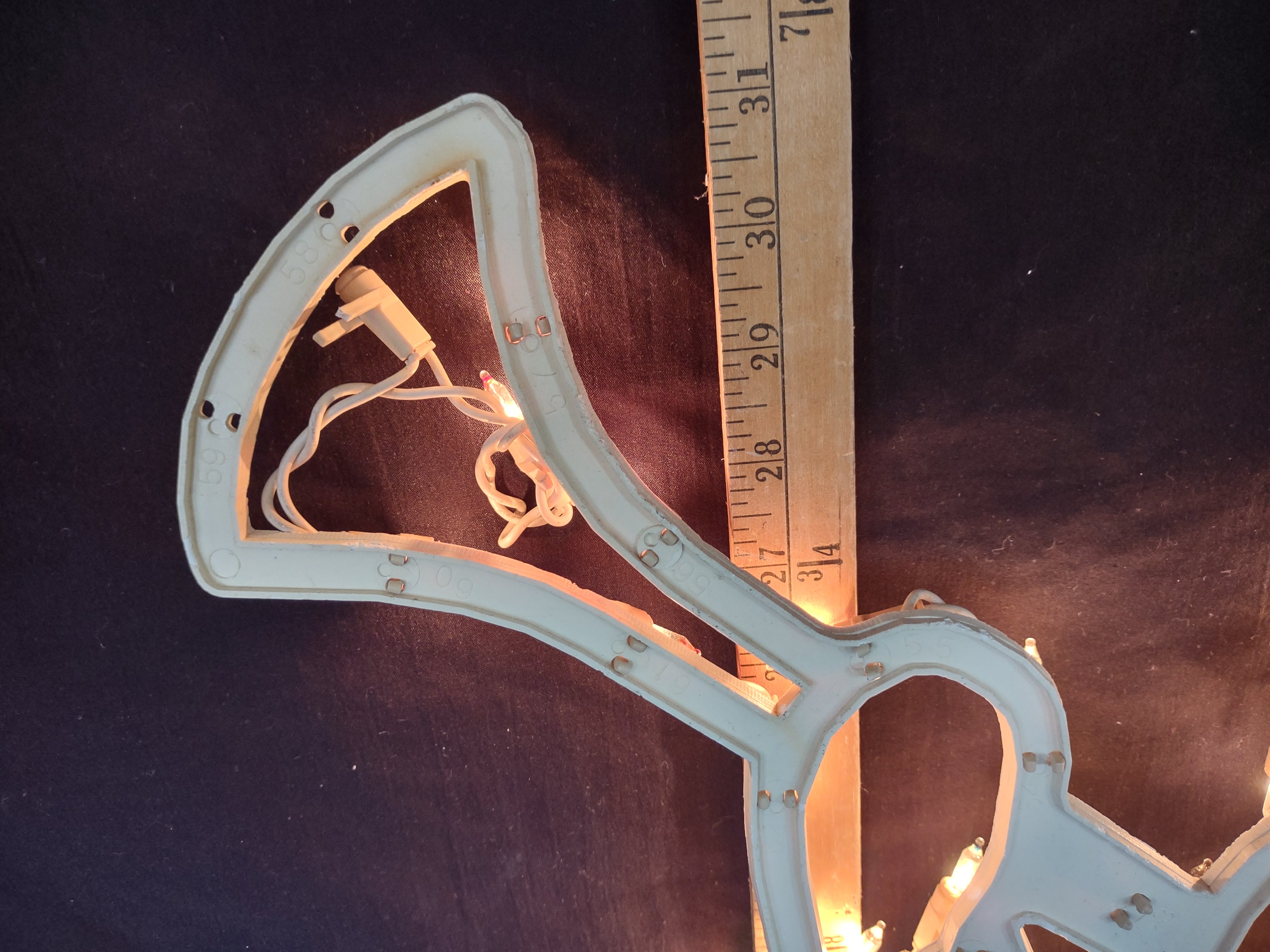 Vintage Christmas Angel Window Light Sculpture 30" (lot 3154c)