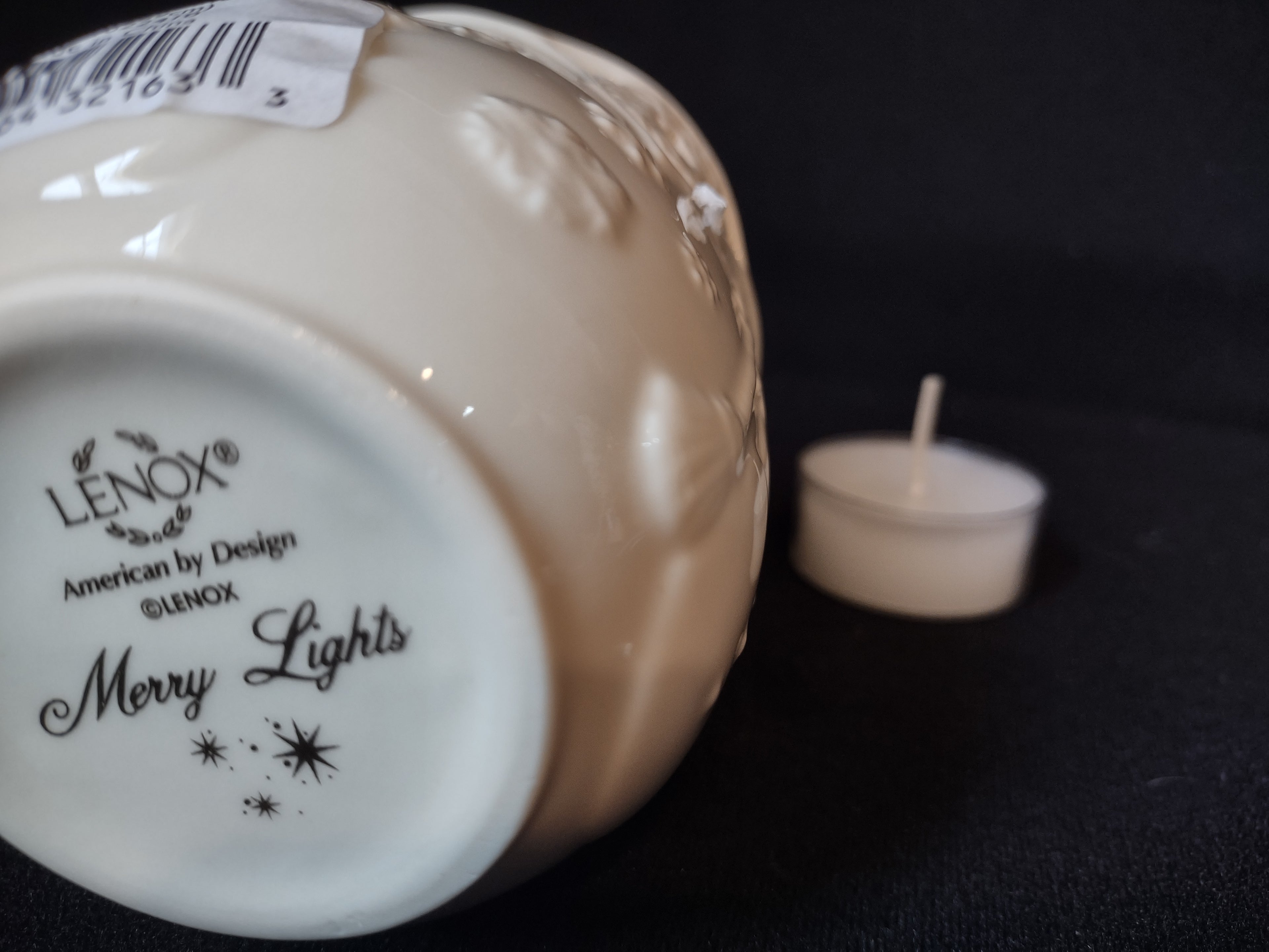Lenox Merry Lights Snowman Votive Tea Candle Holder (lot 1631)