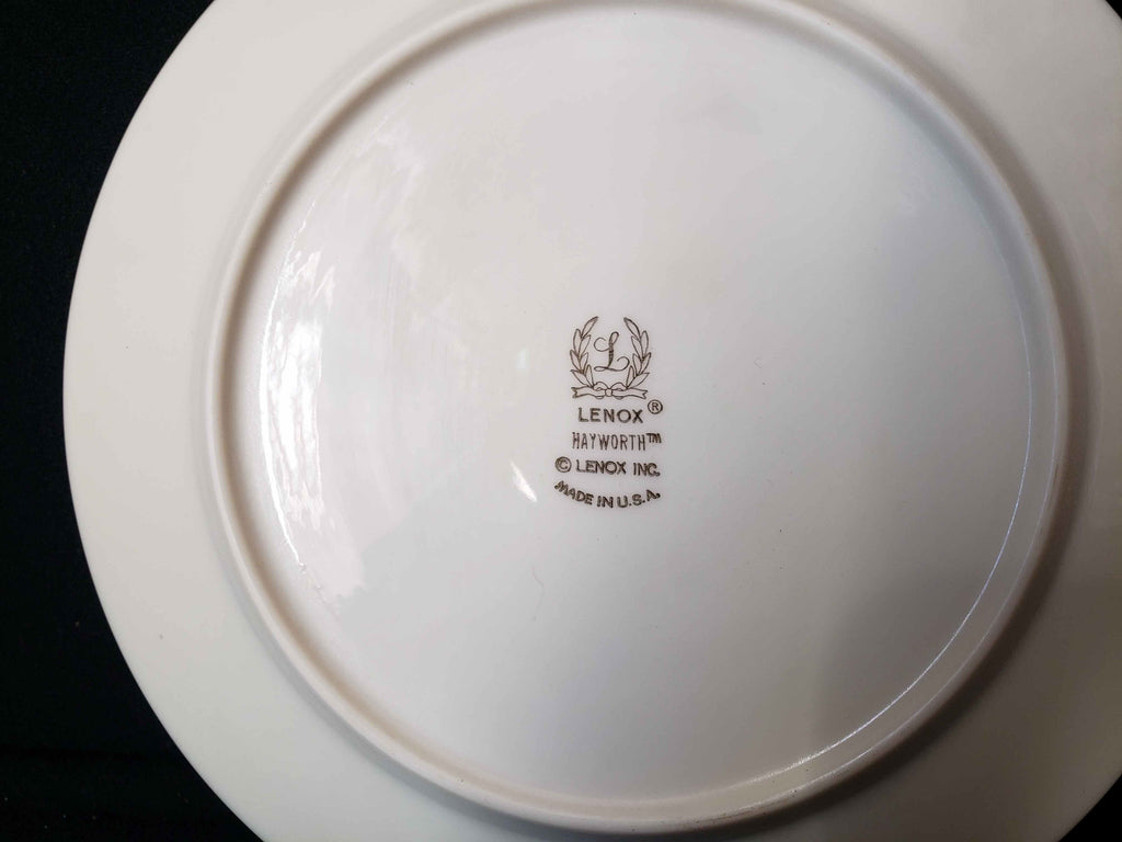 Vintage Lenox Hayworth Bread or Plate Golden Wreath Stamp 6-1/2" (lot 1998)