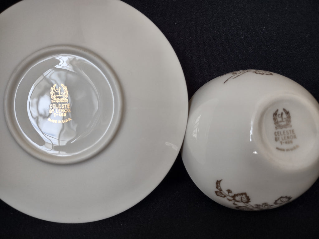 Vintage Lenox T-426 Tea Cup with Saucer (lot 1899)