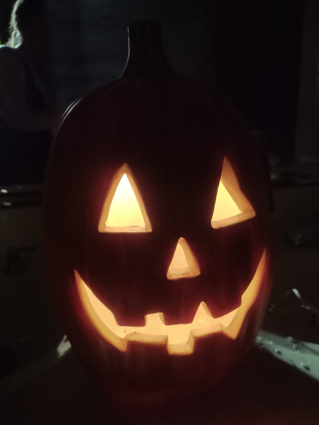 Large 16" Vintage GEMMY Jack-O'-Lantern Foam Blow Mold Lighted Pumpkin lot 3012j