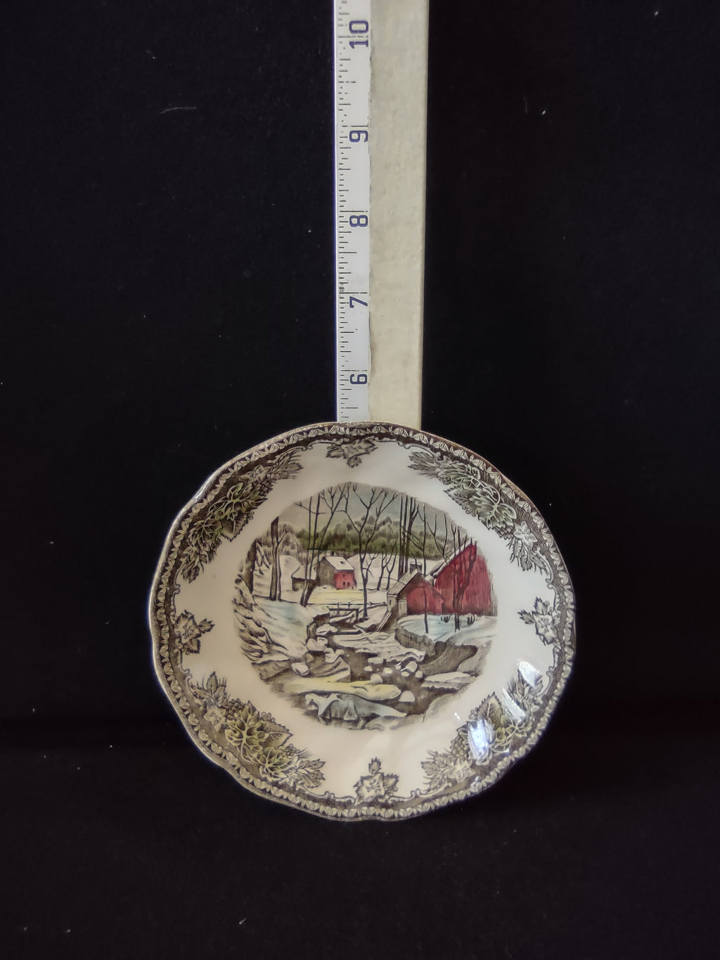Vintage Johnson Brothers Saucer Ironstone The Friendly Village x 3 (Lot 5535)