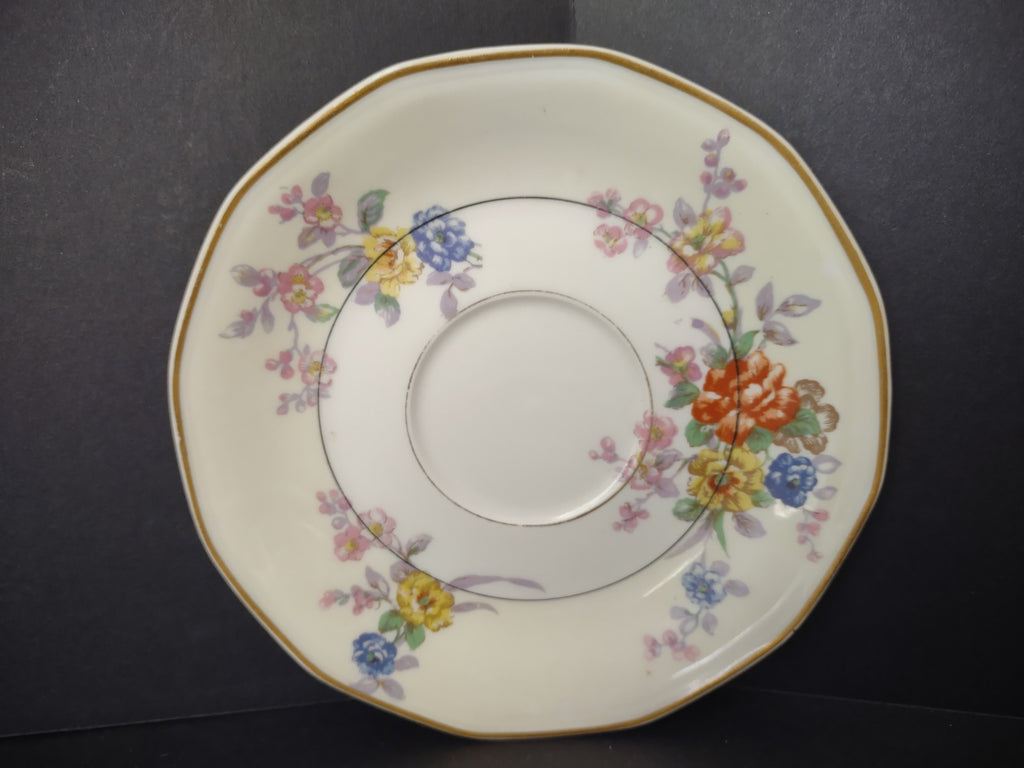 Haviland Limoges Yellow Jewel Saucer ONLY Floral (lot 819)
