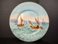 Limoges France Cabinet Plate Boats Design 10-1/4" (lot 1115)