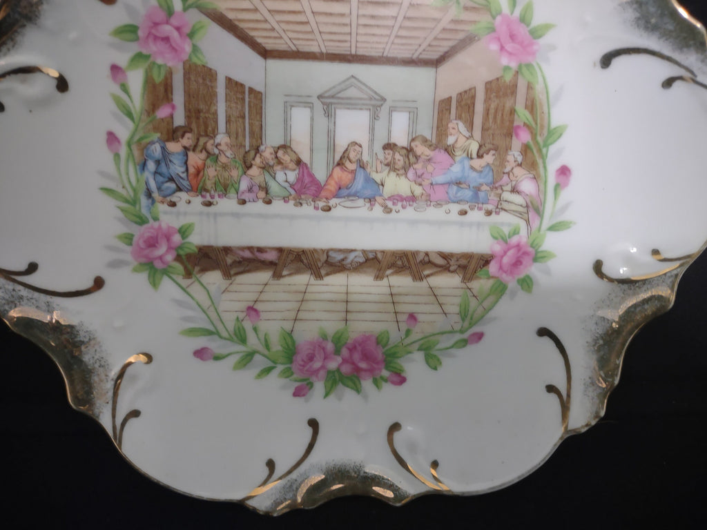 Collectible Plate Christian Last Supper Made in Japan for Decorative Use Only 8" # 129