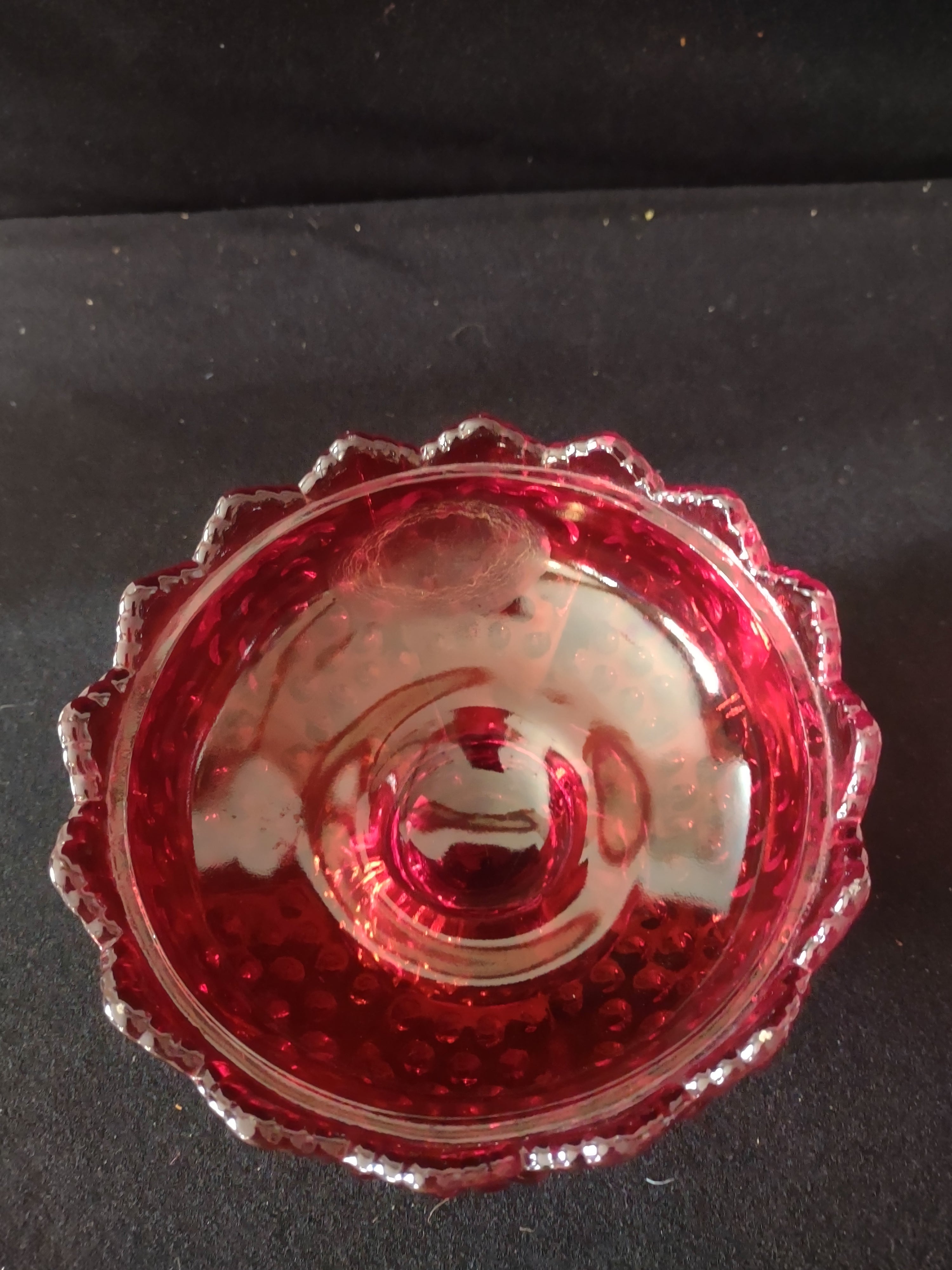 Vintage Fenton Hobnail Pattern Candy Dish NO Lid (Lot 3521)